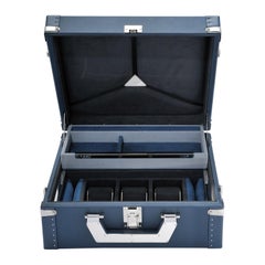 Luxury Watch Blue or Redwine Suitcase