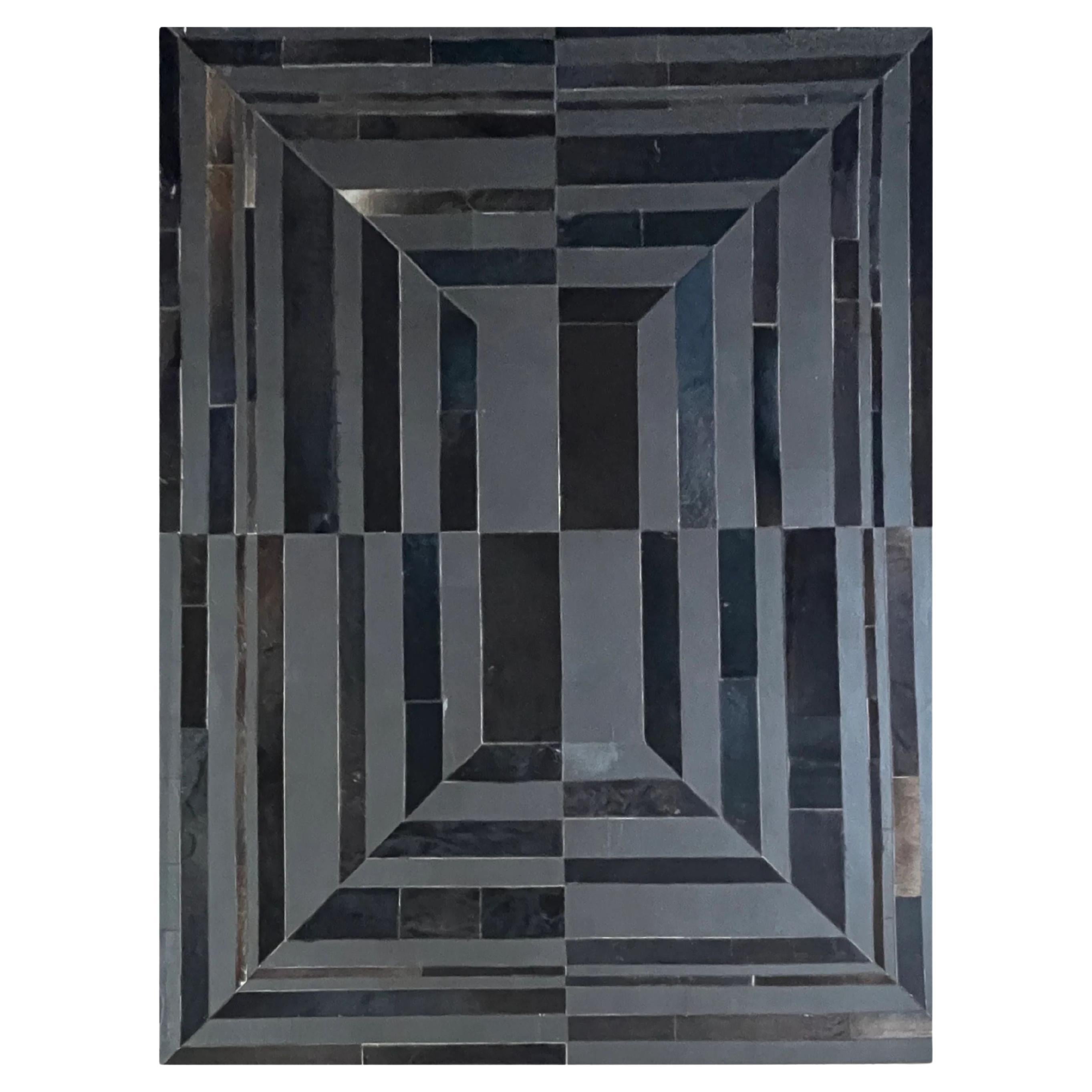 Luxury You Don’t Need to Explain  6 x 8 Ft Leather Handmade Rug  Alcalá Design For Sale