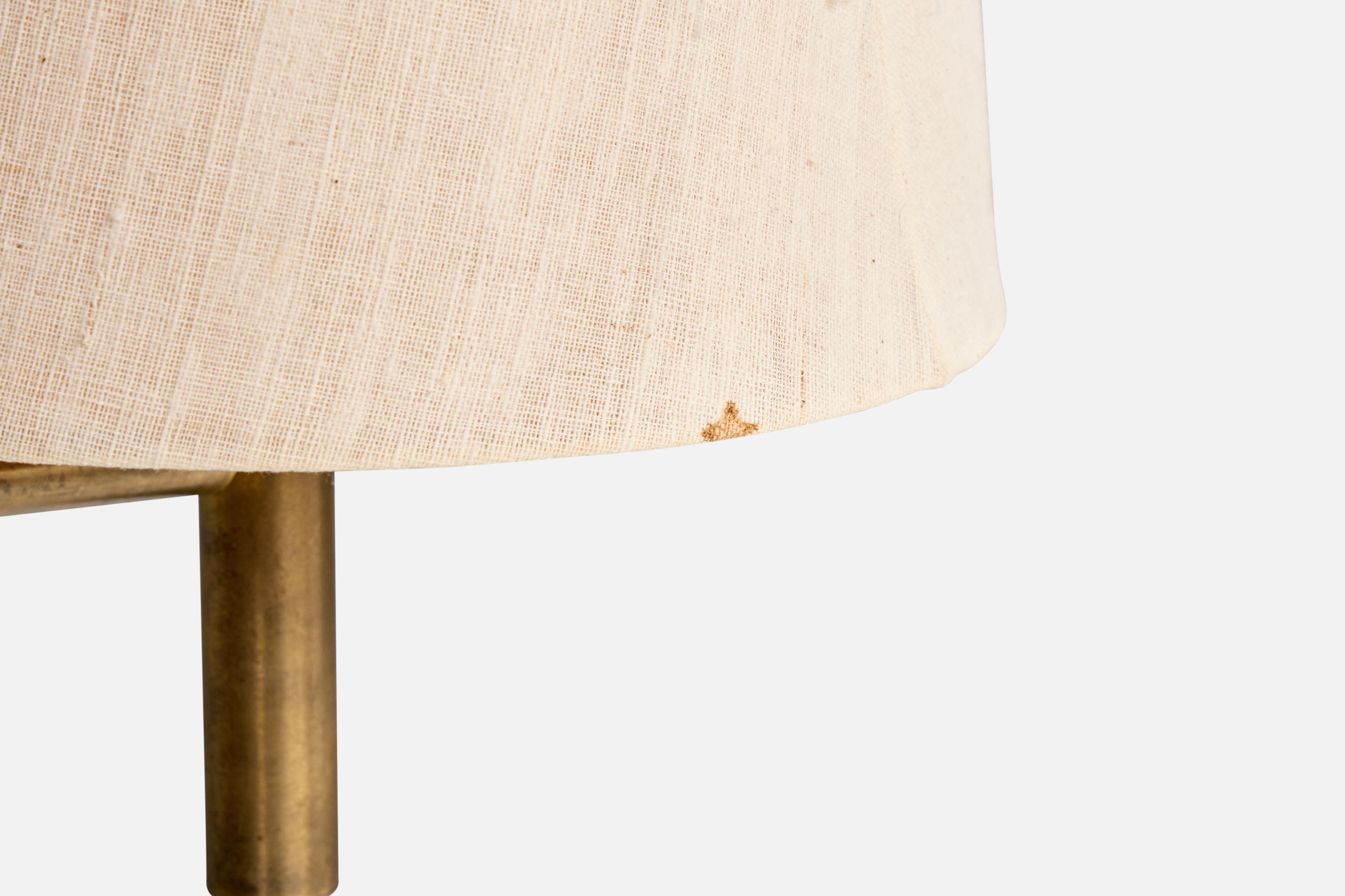 Luxus, lampadaires, laiton, acrylique, tissu, Suède, 1970 en vente 4