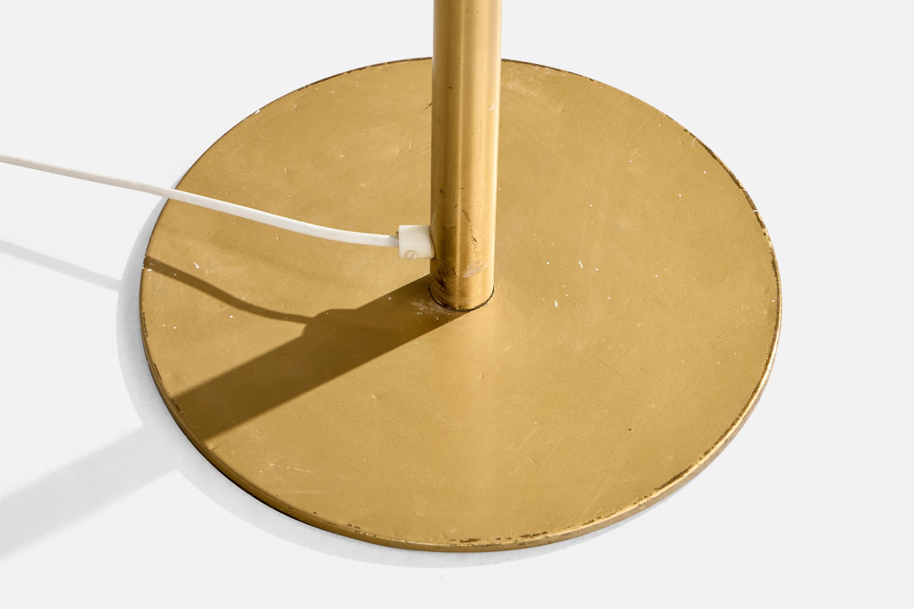 Luxus, lampadaires, laiton, acrylique, tissu, Suède, 1970 en vente 2