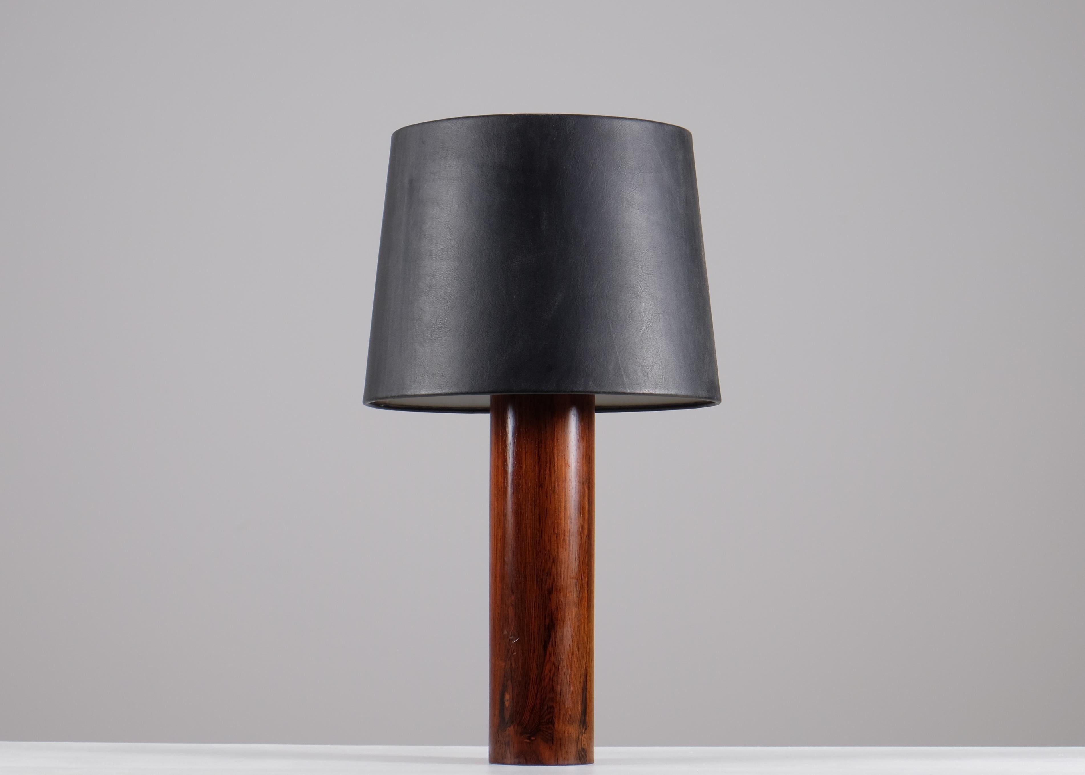 Leather Luxus Table Lamp, Sweden, 1960s For Sale