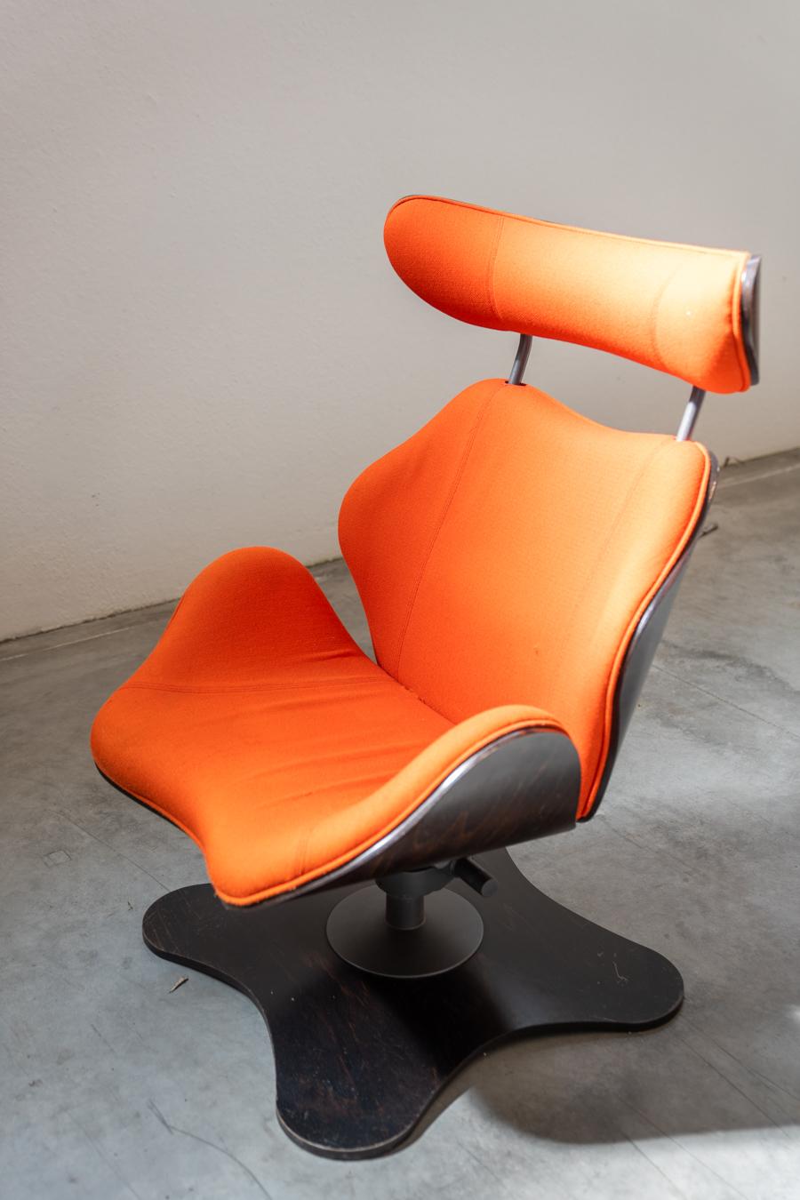 Late 20th Century Luxus Vintage Lounge chair & hocker TOK by Toshiyuki for Stokke Norway, 			1990s