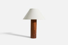 Luxus Vittsjö, Table Lamp, Rosewood, Sweden, 1960s