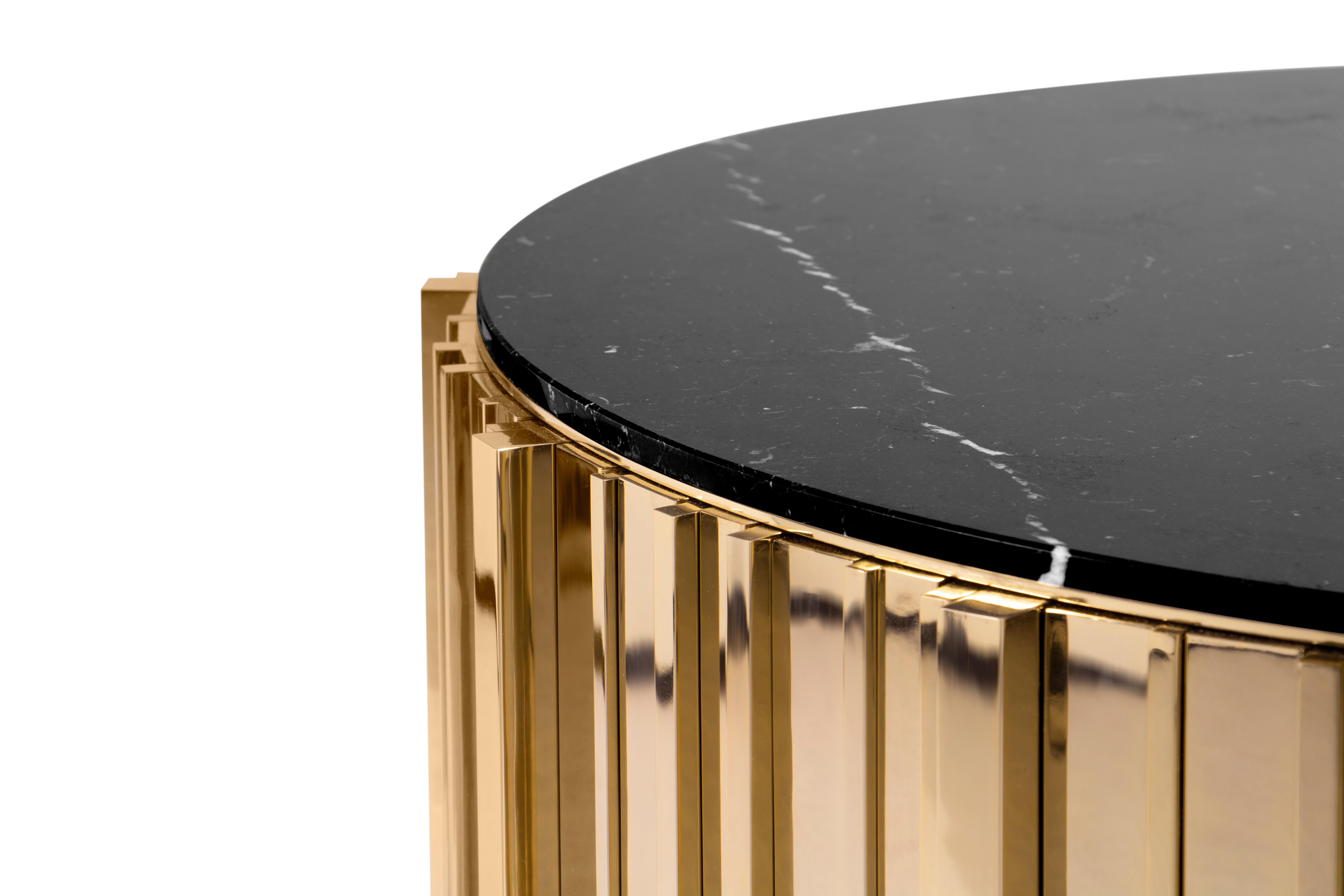 nero marquina marble coffee table