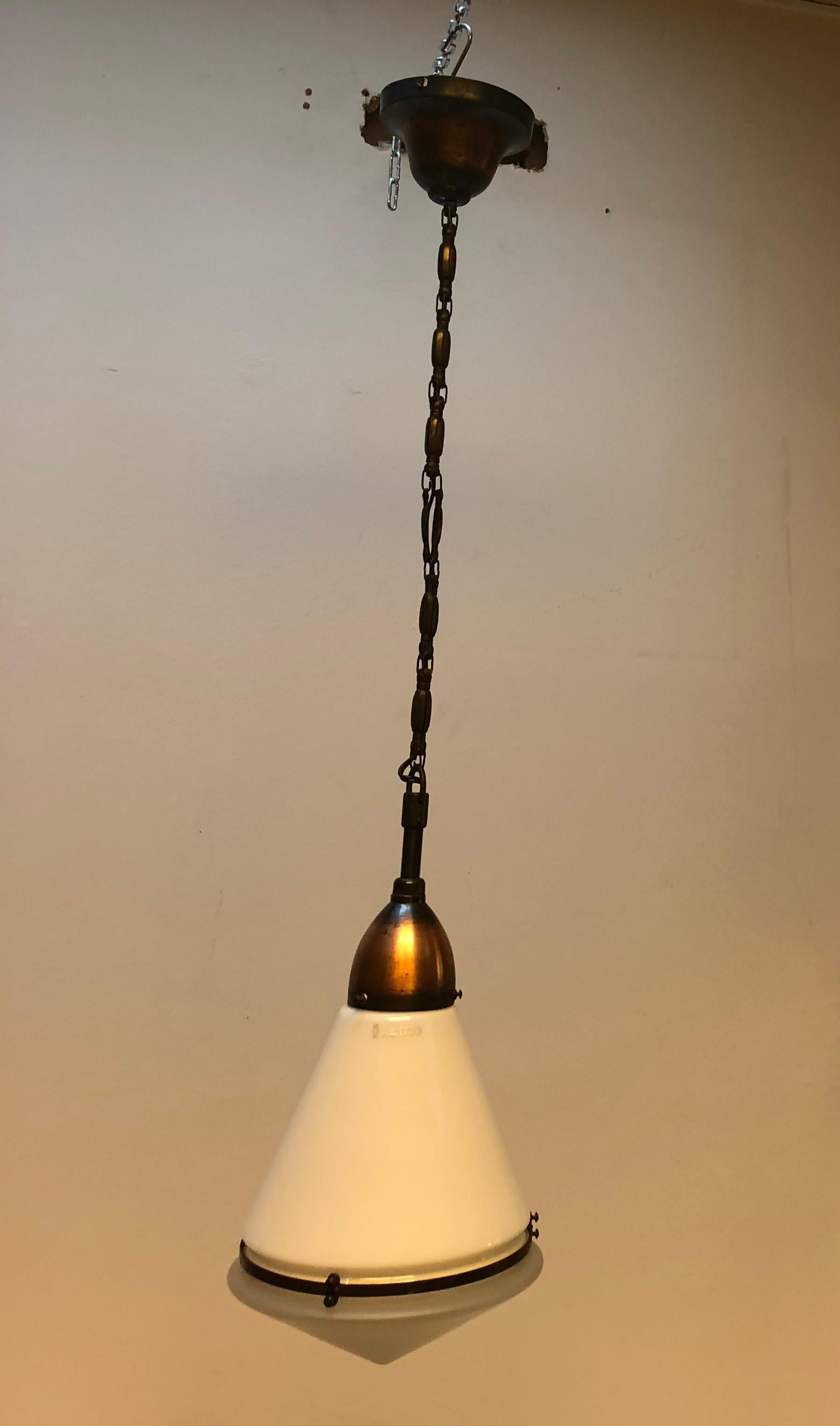 Luzette Pendant by Peter Behrens for AEG In Excellent Condition In Vienna, AT