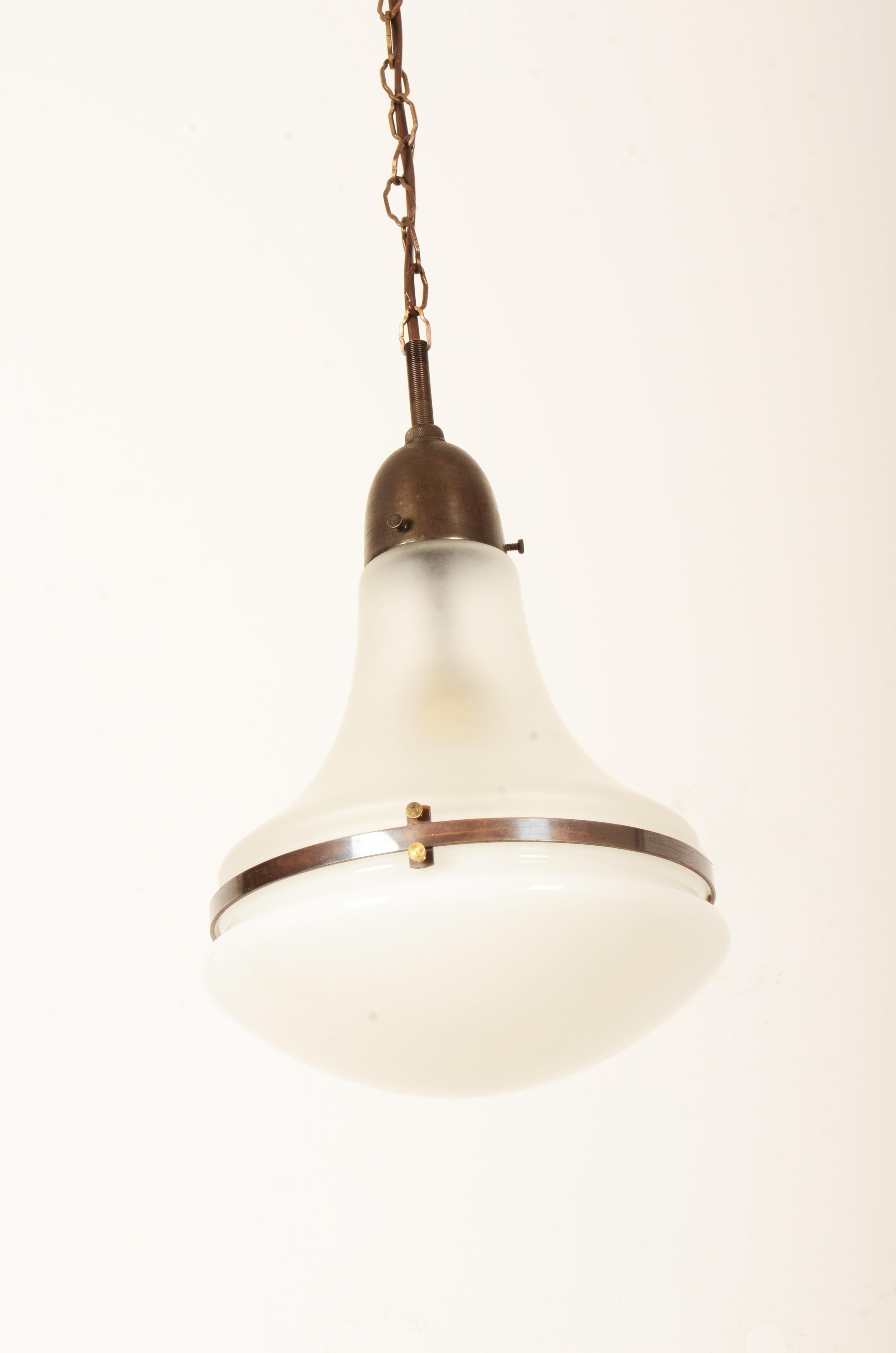 Bauhaus Luzette Pendant by Peter Behrens for Siemens Schuckert