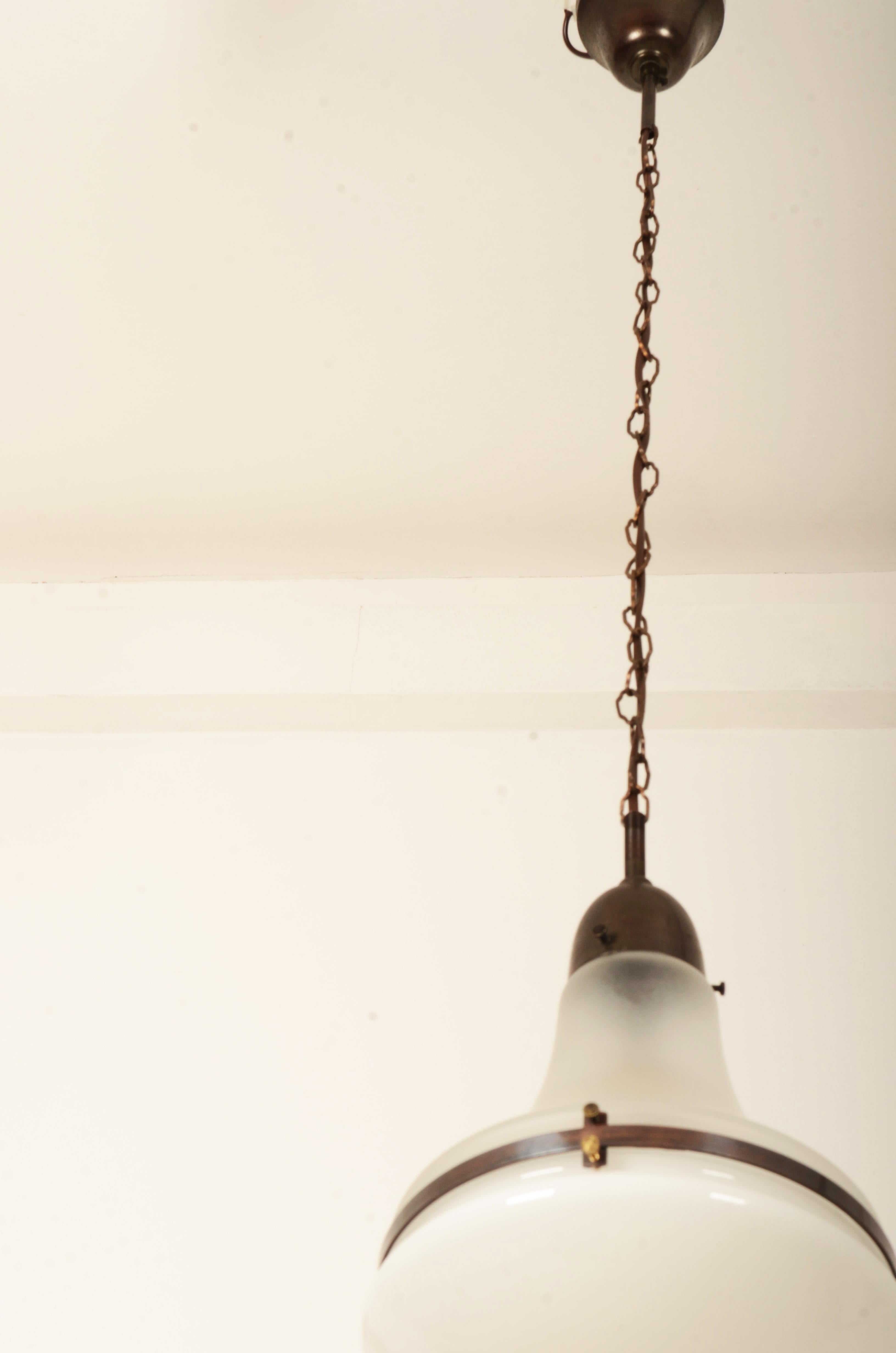 German Luzette Pendant by Peter Behrens for Siemens Schuckert