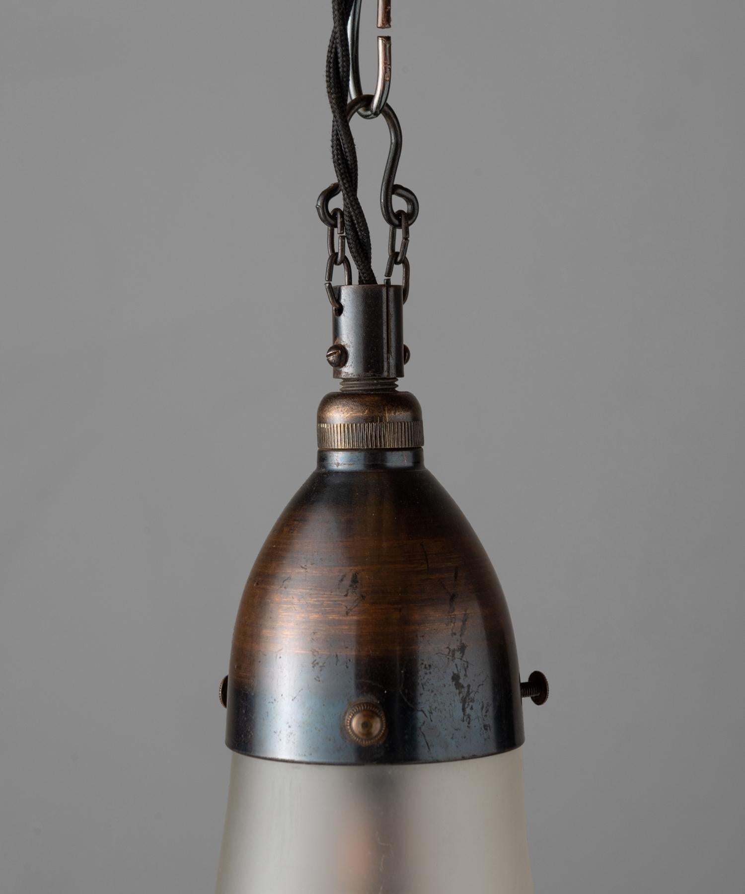 Luzette Pendant by Peter Behrens, Germany, circa 1930 In Good Condition In Culver City, CA