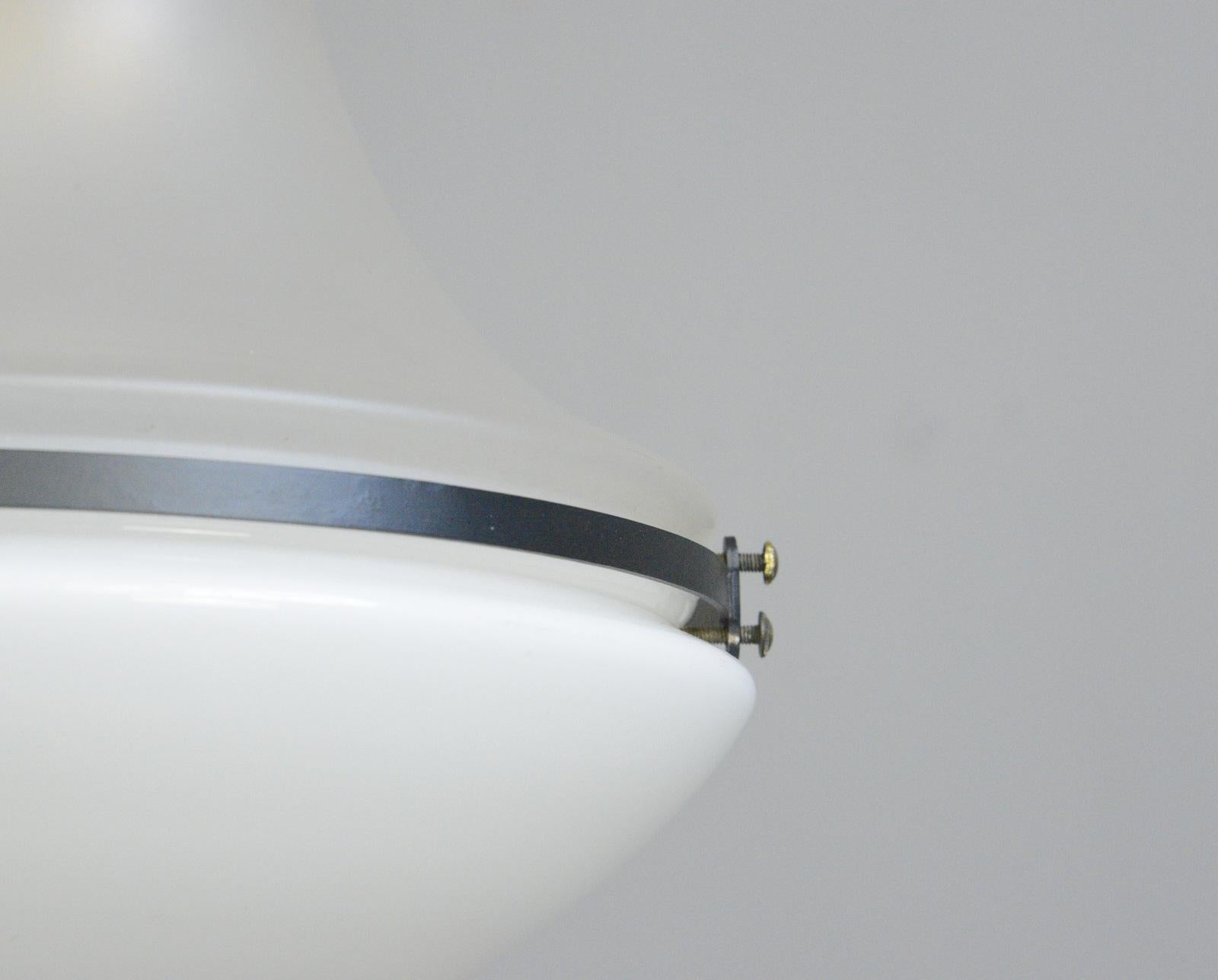 Bauhaus Luzette Pendant Light by Peter Behrens for Siemens, circa 1920s