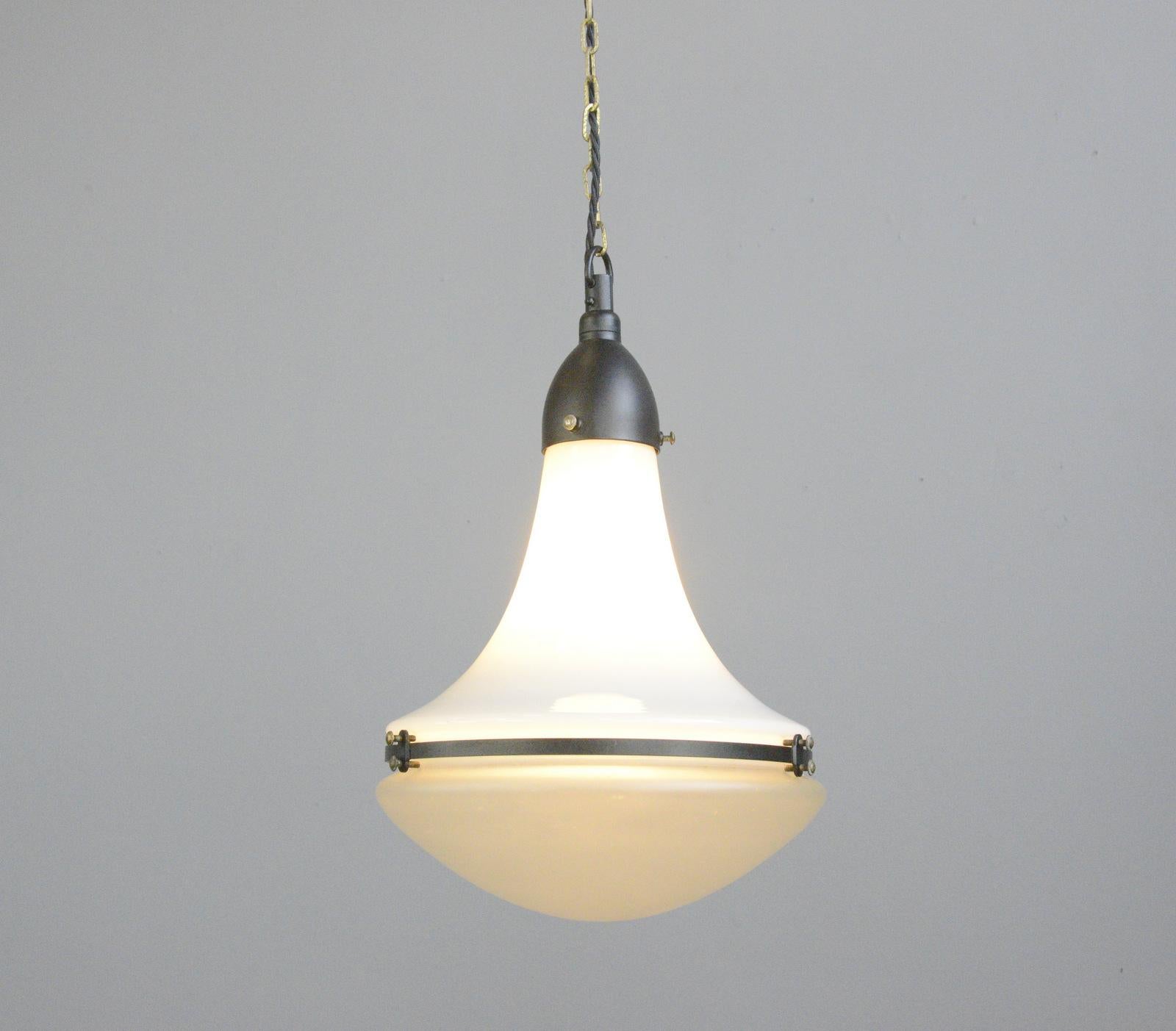 Luzette Pendant Light by Peter Behrens for Siemens, circa 1920s 2