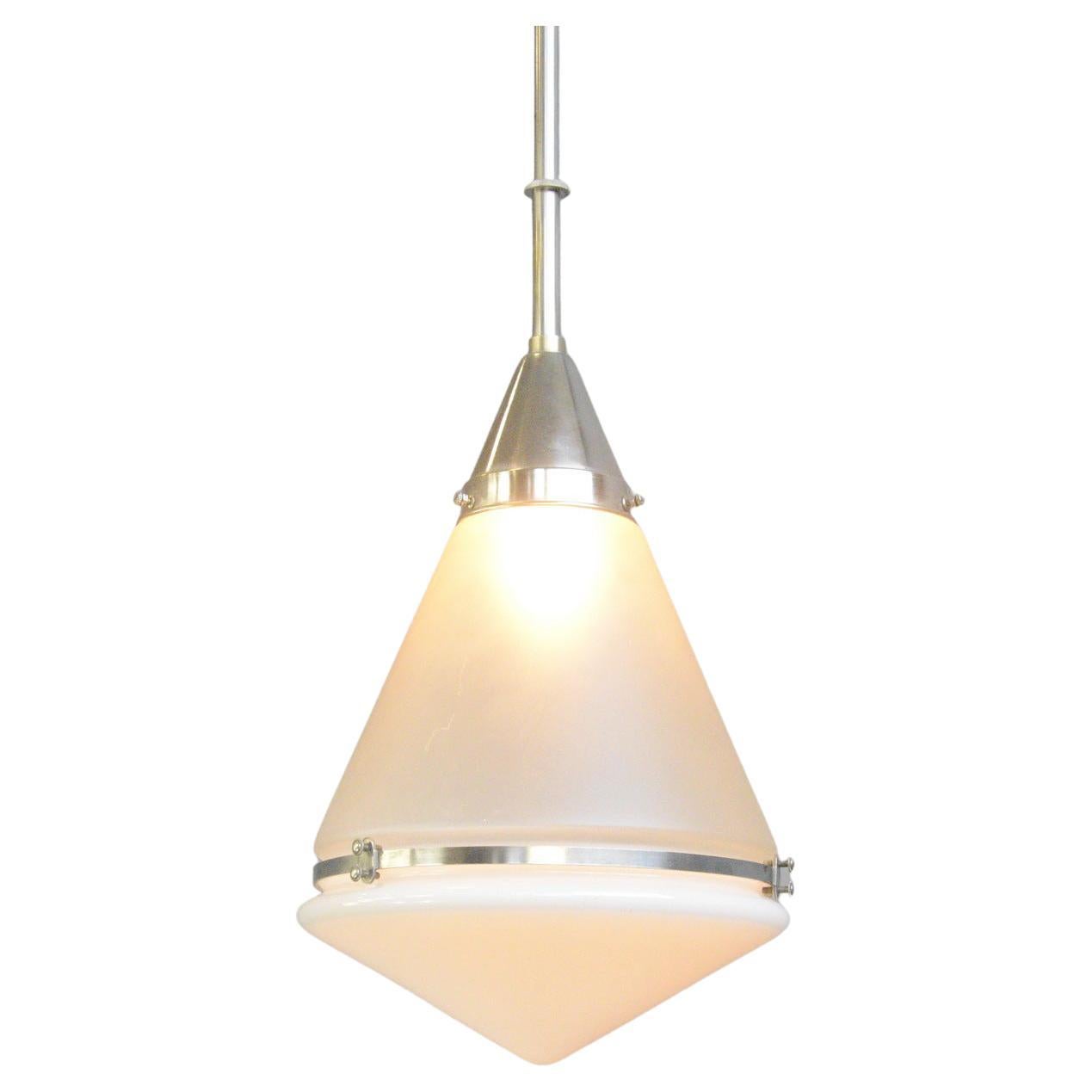Luzette Pendant Light by Peter Behrens for Siemens circa 1920s For Sale