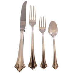 Luzon by Tuttle Sterling Silver Flatware Set Service 32 Pieces Dinner Size