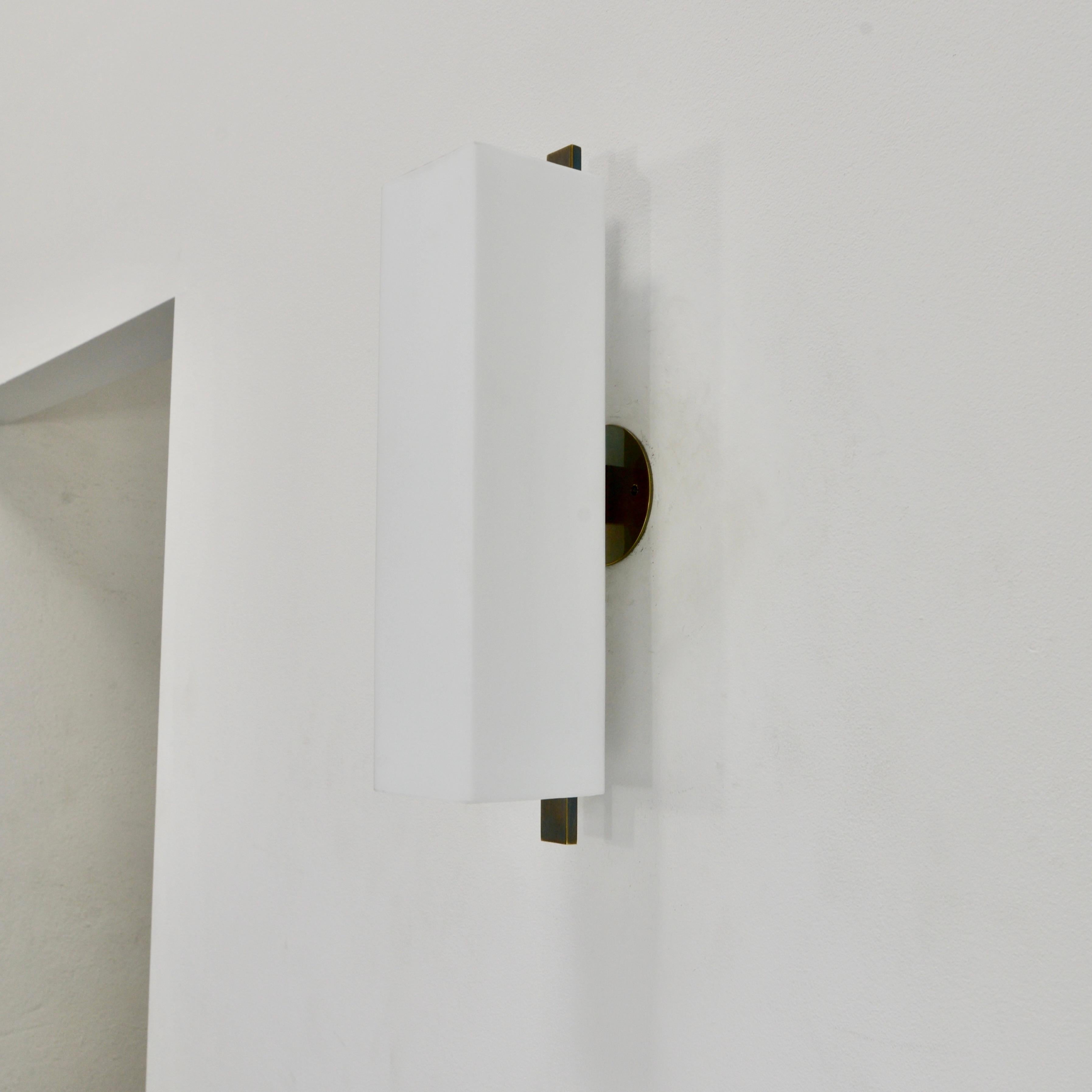 Patinated LUZQT Sconce PB by Lumfardo Luminaires For Sale