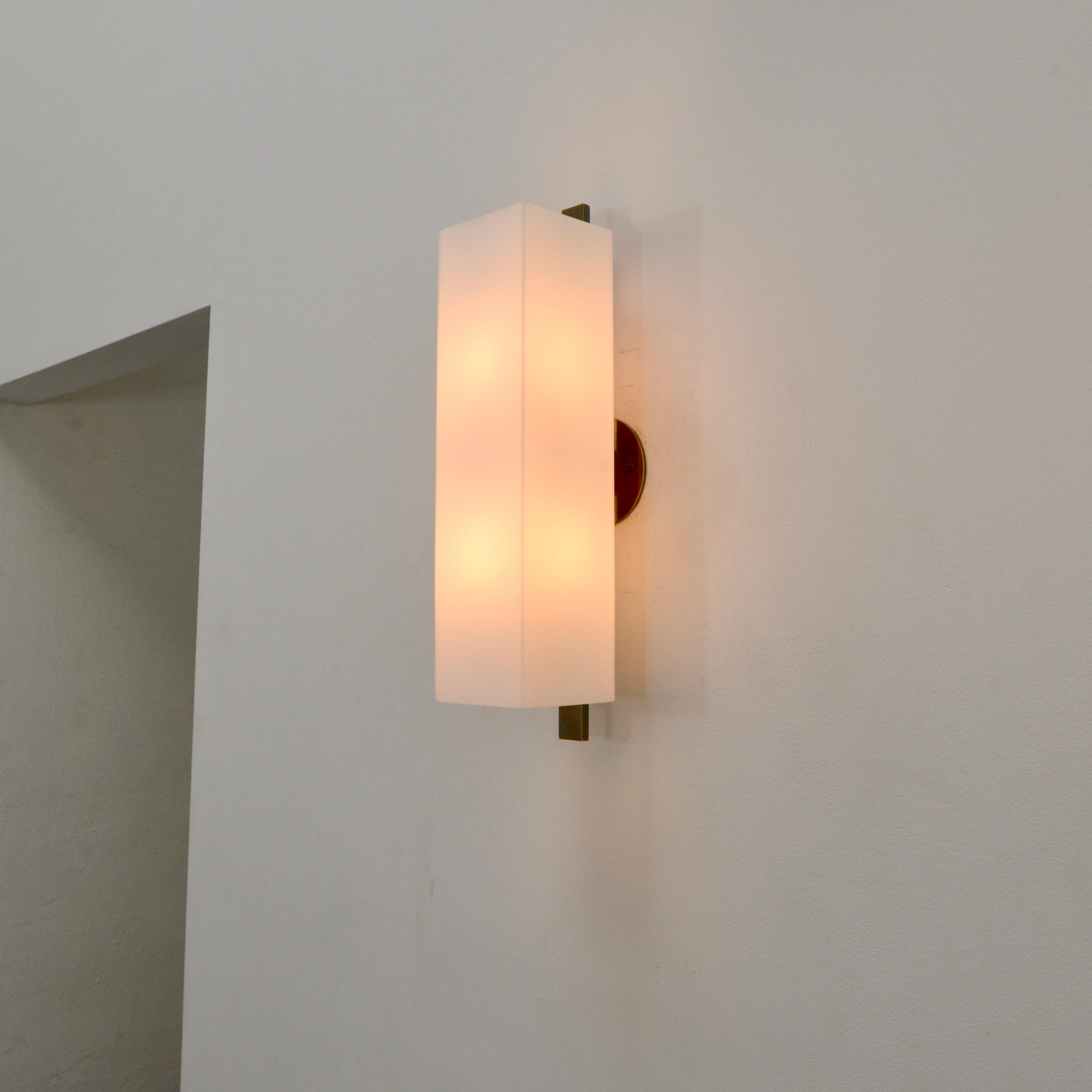 Brass LUZQT Sconce PB by Lumfardo Luminaires For Sale