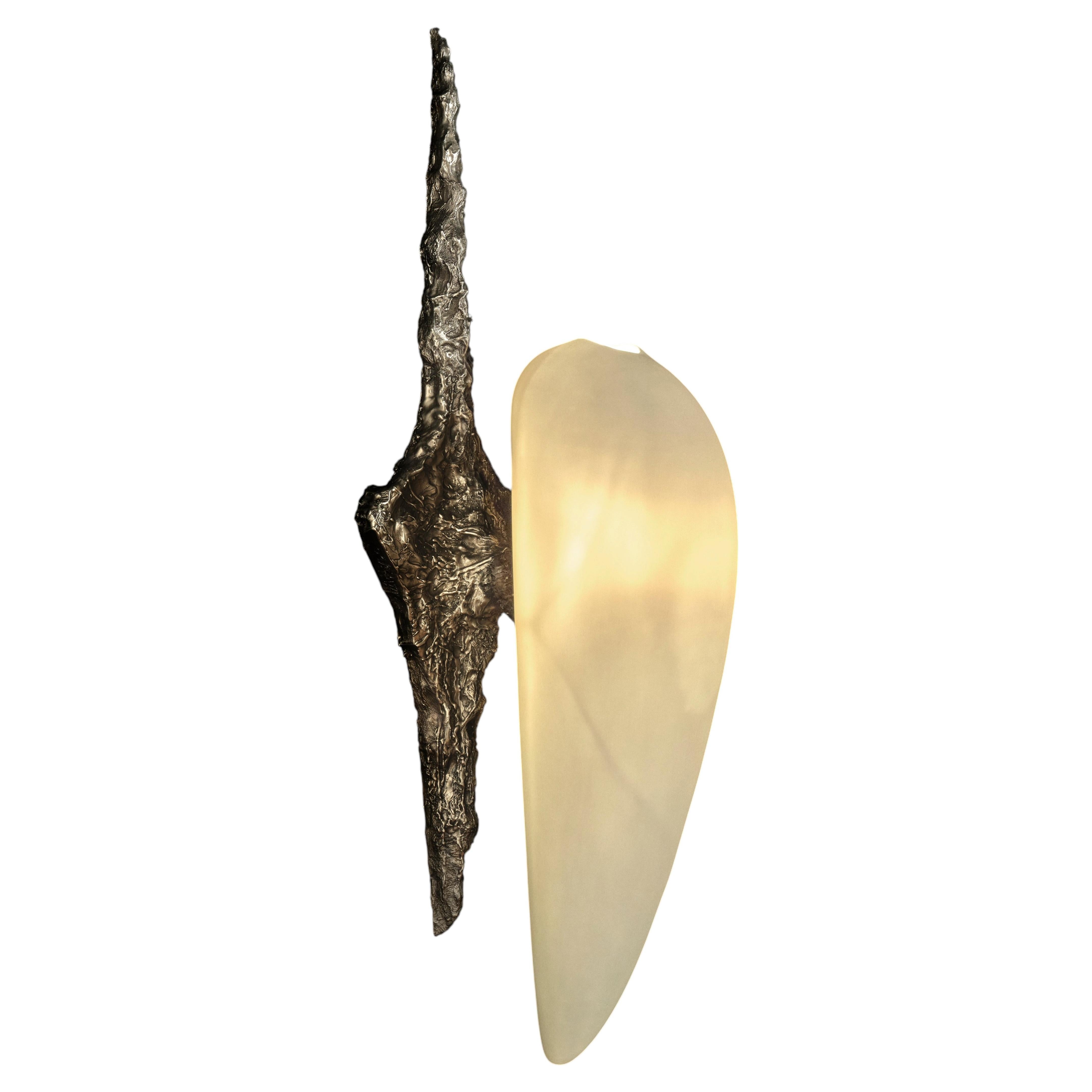 LV-426 Sconce in Patinated Cast Bronze by William Guillon