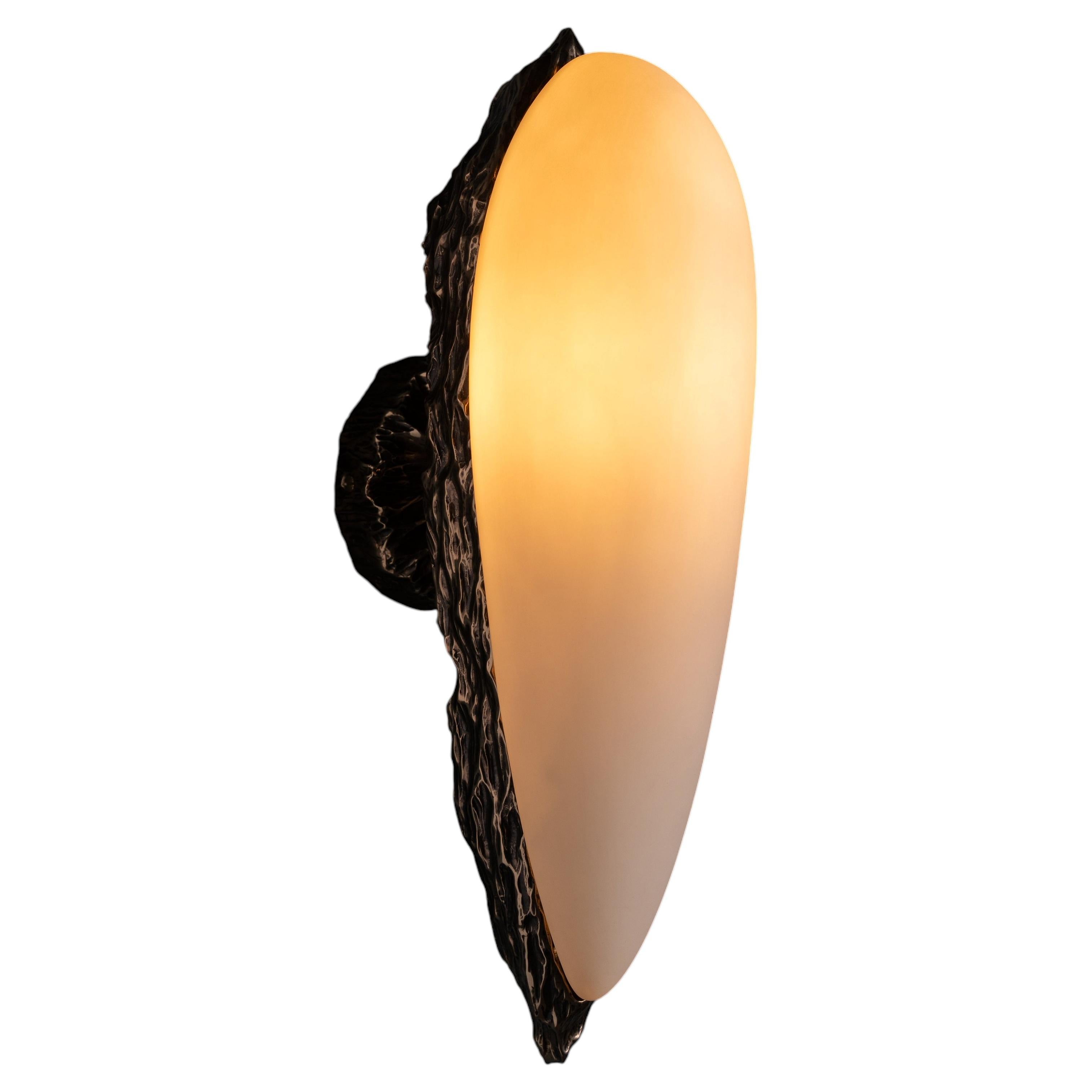 LV-426 Small Sconce in Patinated Cast Bronze by William Guillon