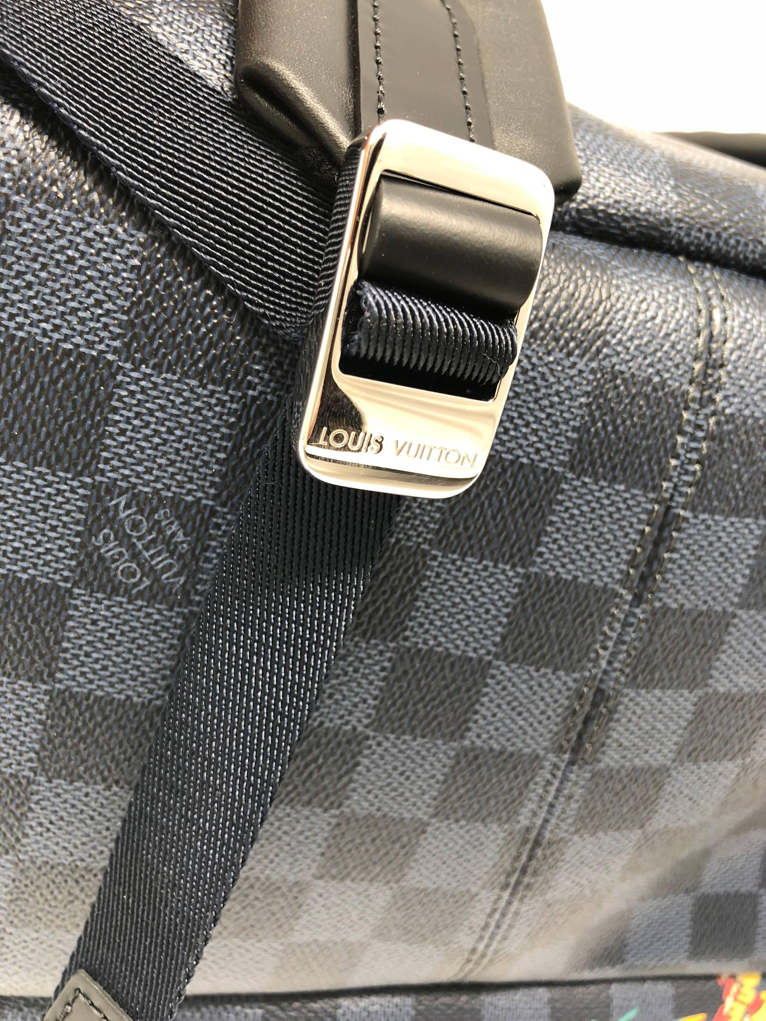 LV Apollo Backpack in Cobalt Black  3