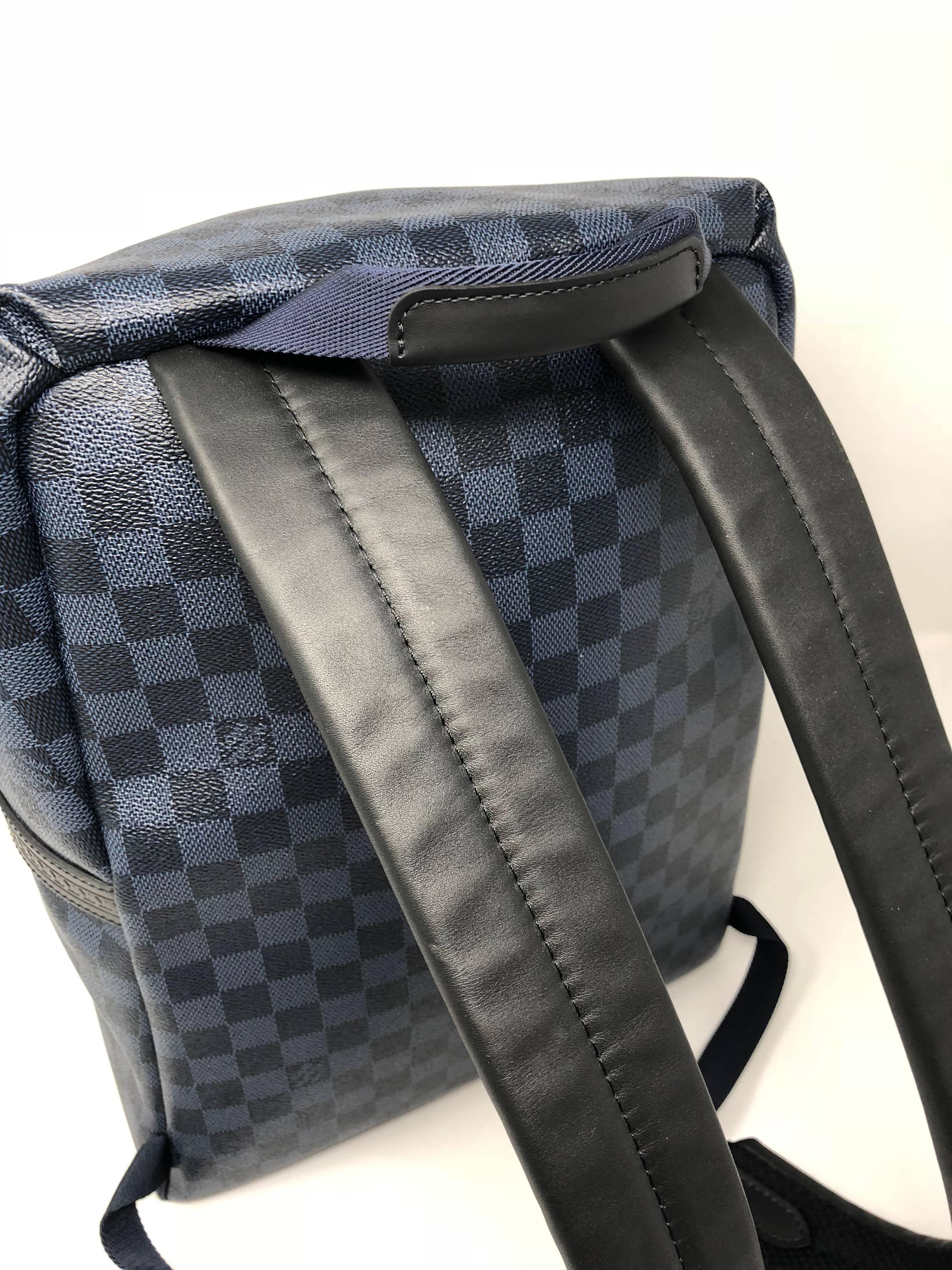 LV Apollo Backpack in Cobalt Black  In New Condition In Athens, GA