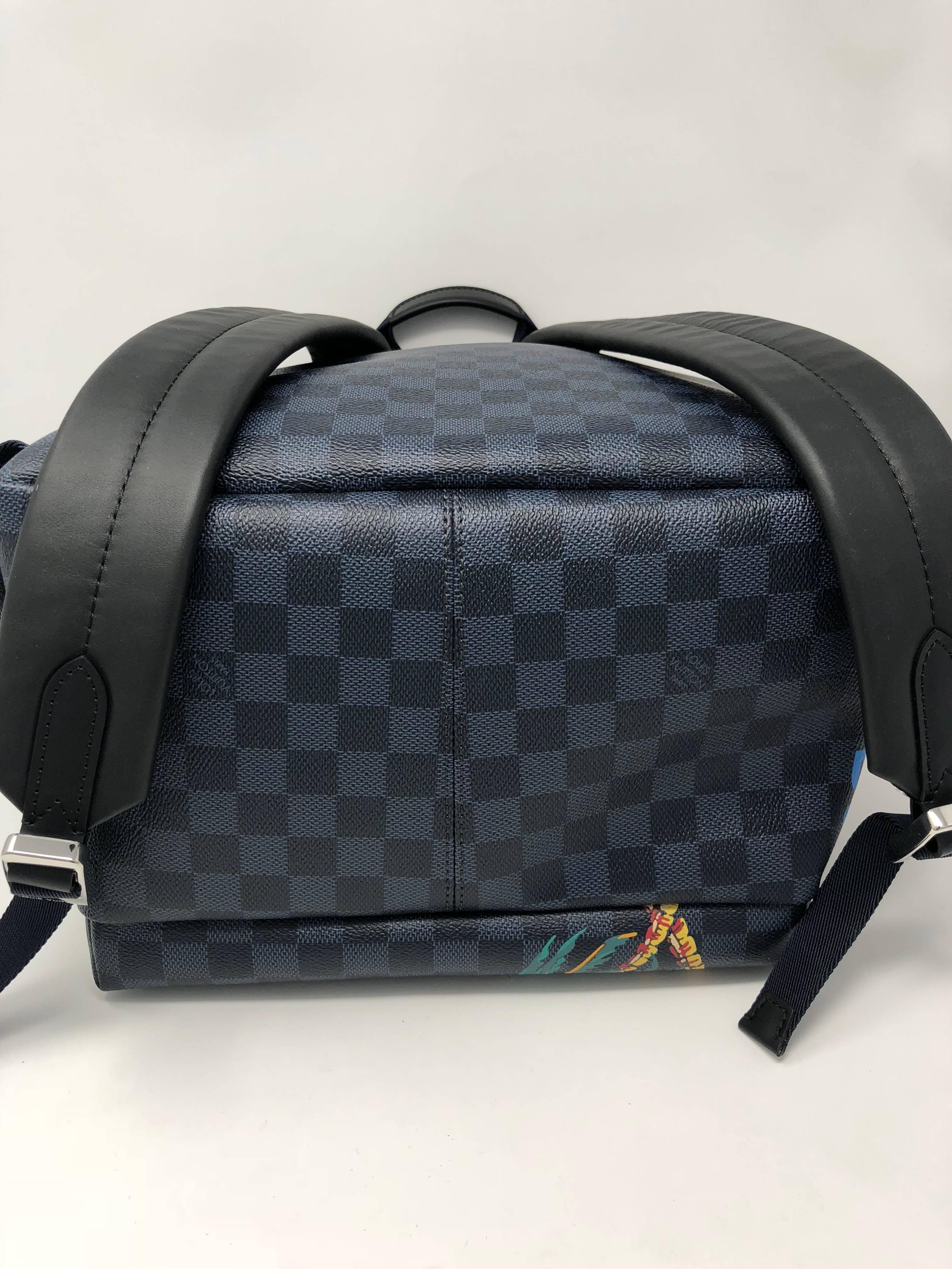 LV Apollo Backpack in Cobalt Black  1