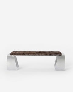 LV Bench in Aluminum by Pietro Franceschini