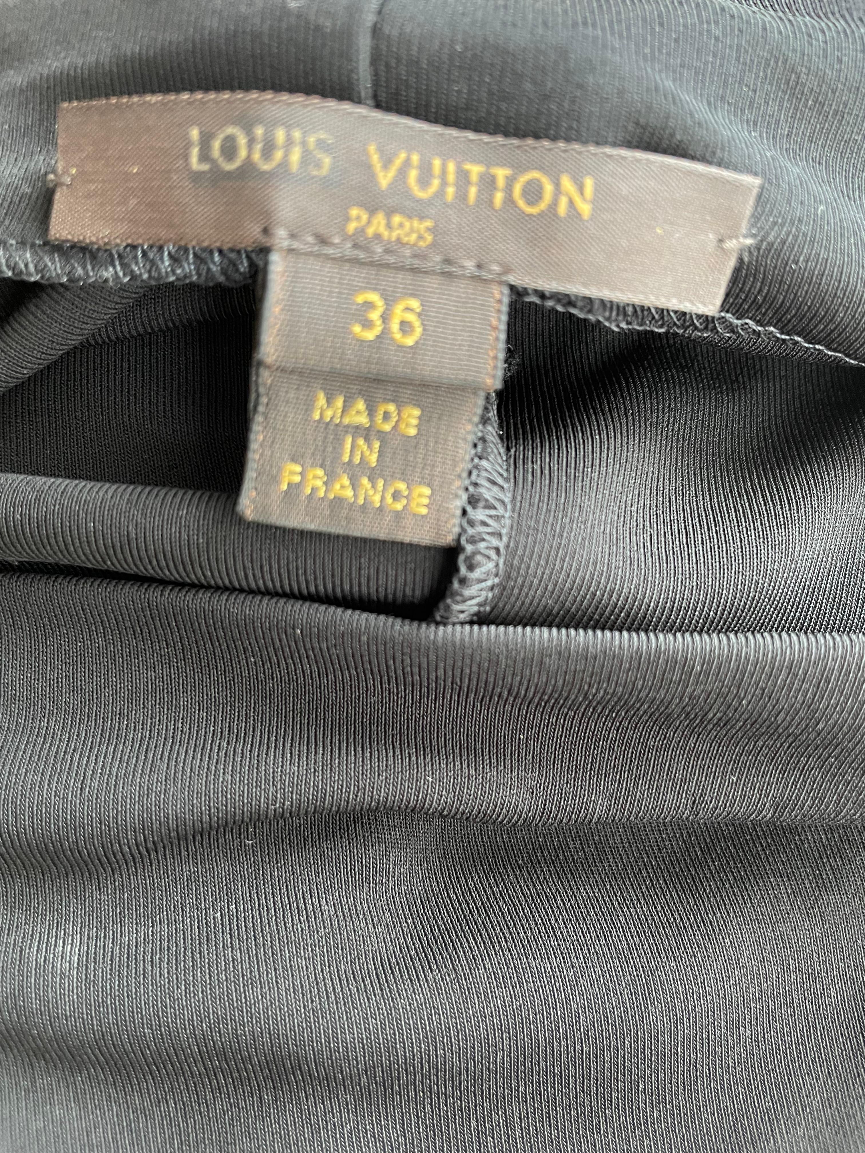 LV Black Mid Dress with LV Cuff detail  For Sale 1