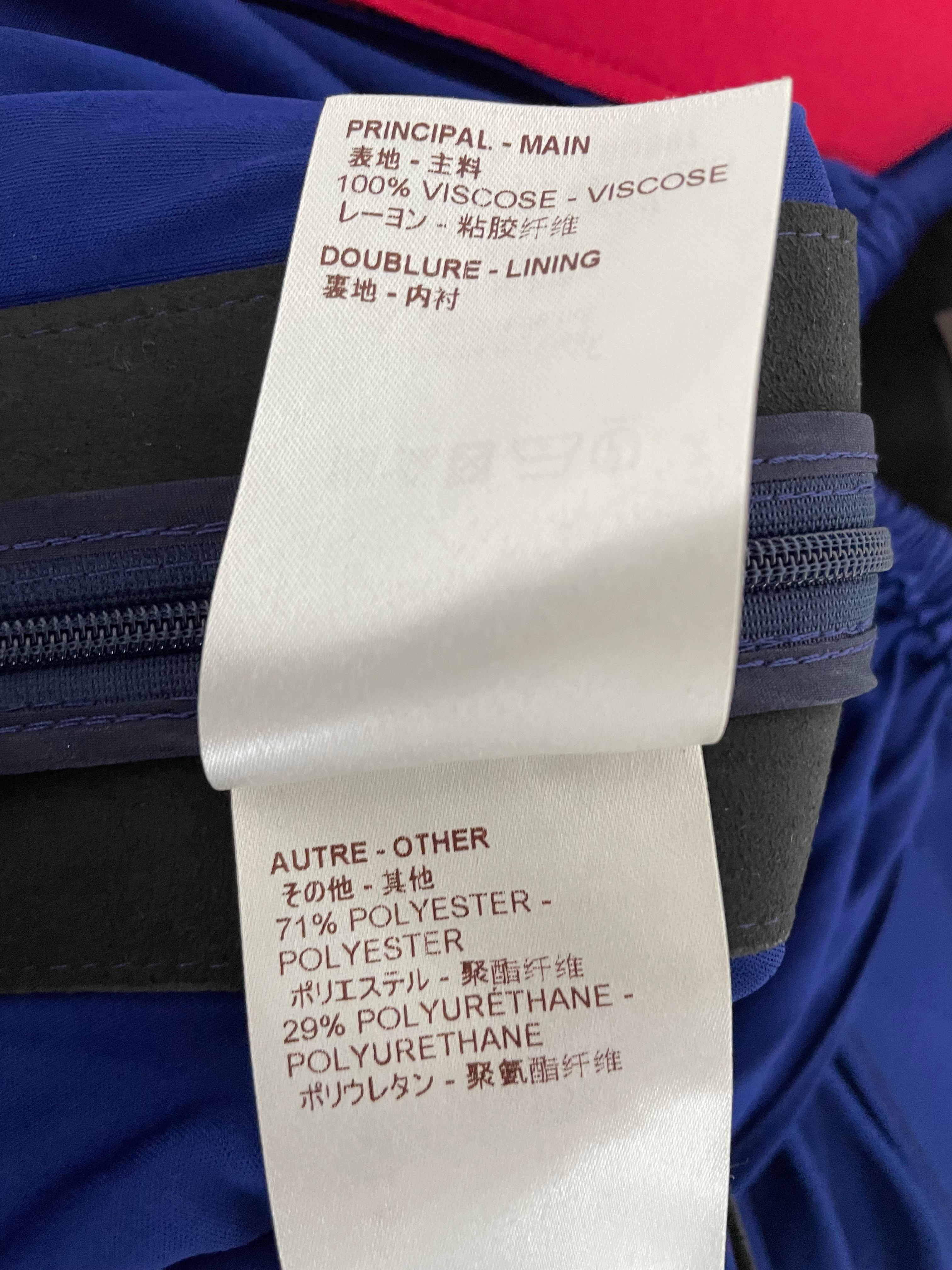 LV  Blue halter maxi dress with pleats detail, one belt on the side For Sale 2