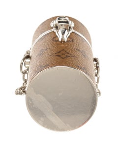 LV Brown Monogram Lipstick Case Necklace