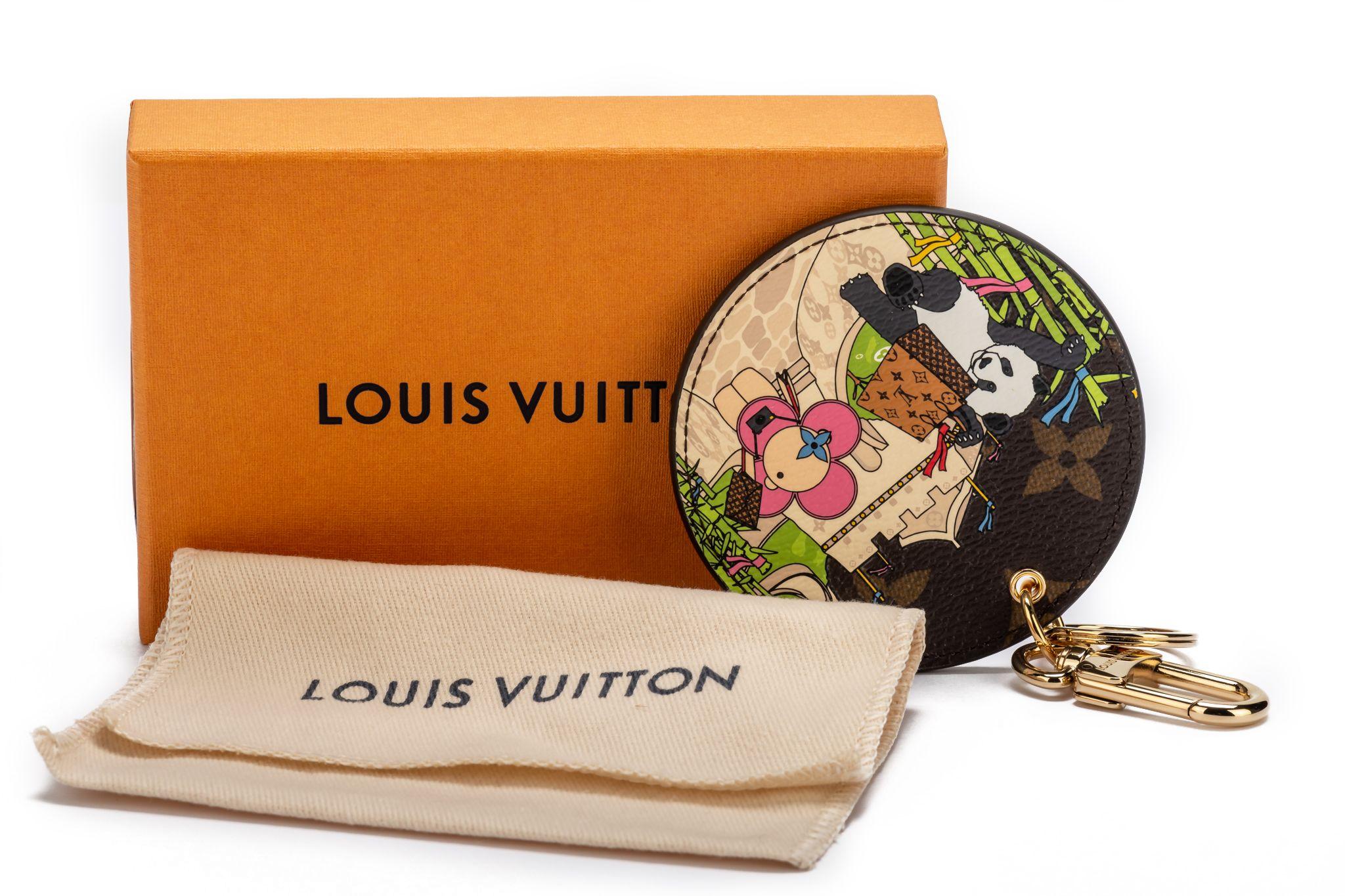 Brown LV China Wall Bag Charm Key Ring For Sale