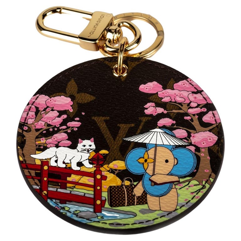 LV Japanese Garden Bag Charm Key Ring at 1stDibs  lv garden animation, lv  dragonne key holder, japanese bag charm