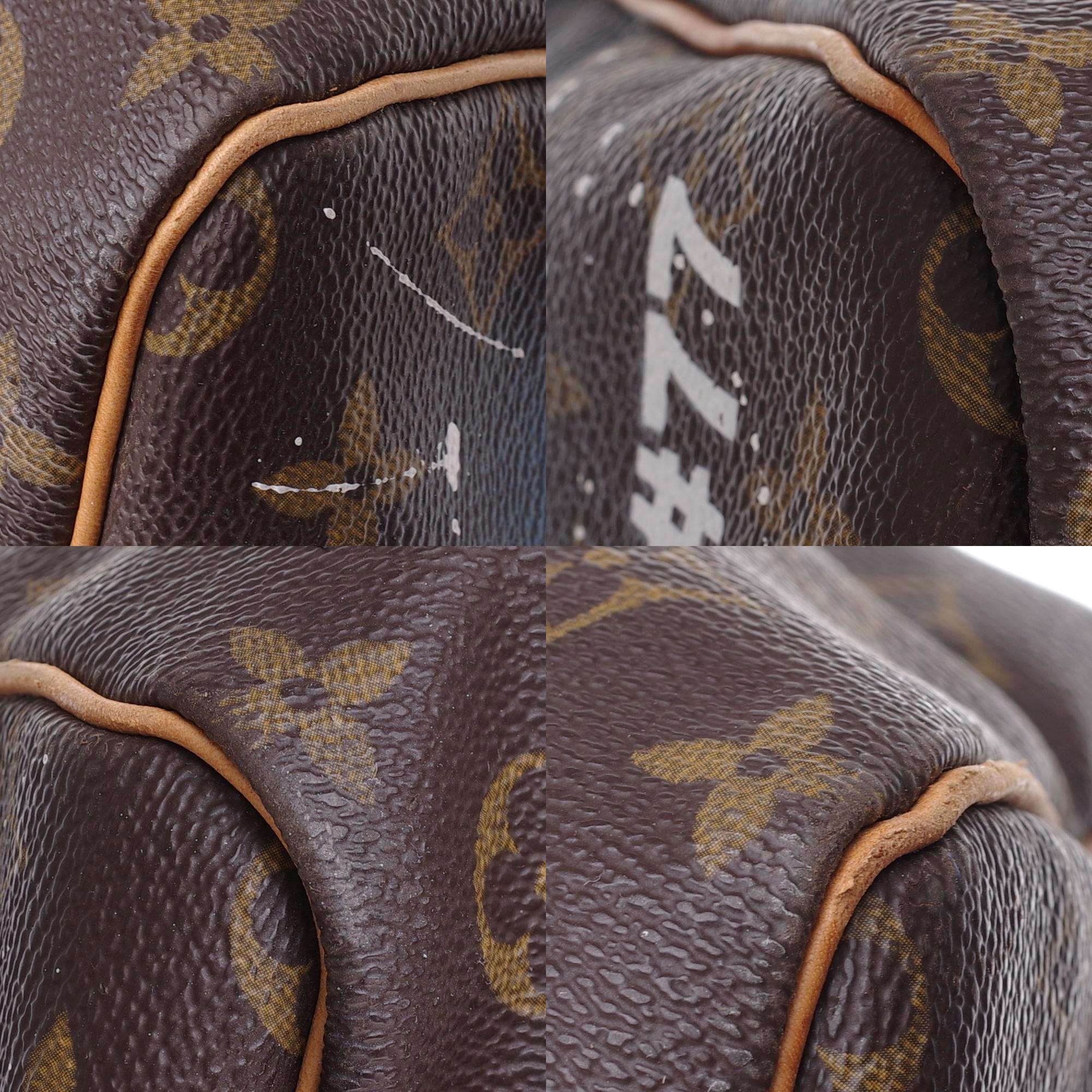 LV Keepall 60 Travel bag in monogram canvas customized 