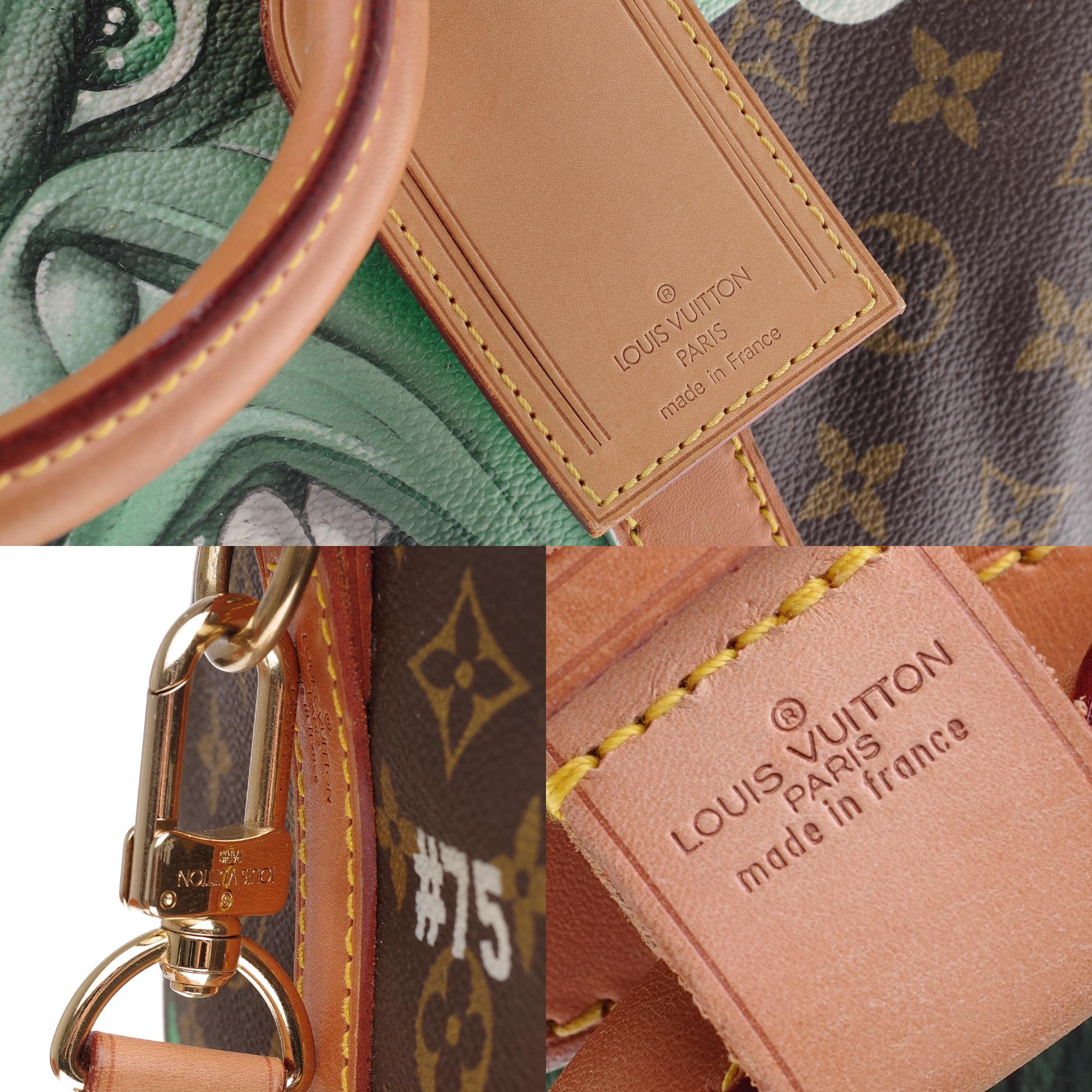 Women's or Men's LV Keepall 60 Travel bag in monogram canvas customized 