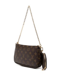 LV Monogram Multi Pochette Pink Crossbody Bag