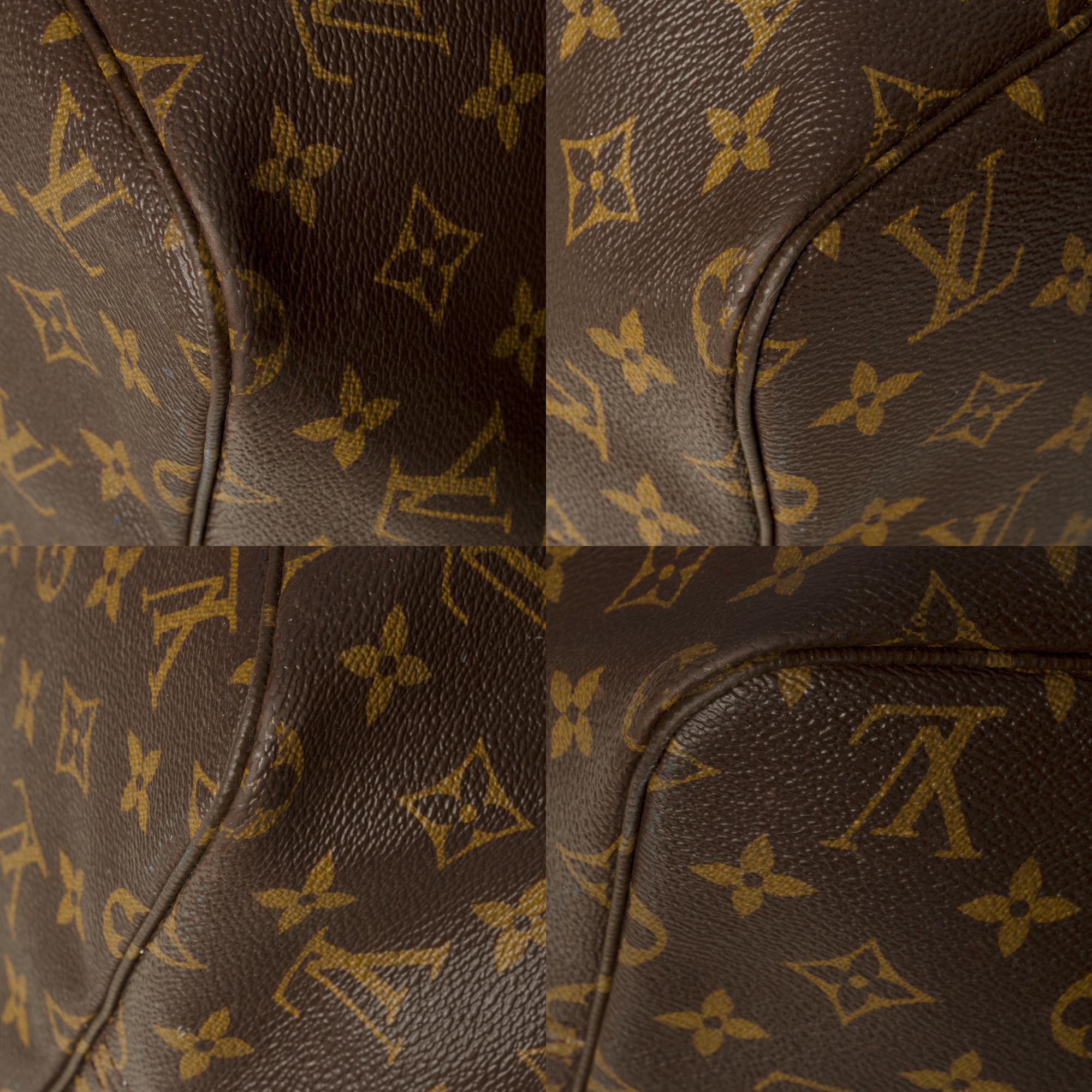 LV Neverfull GM Tote bag in monogram canvas customized 