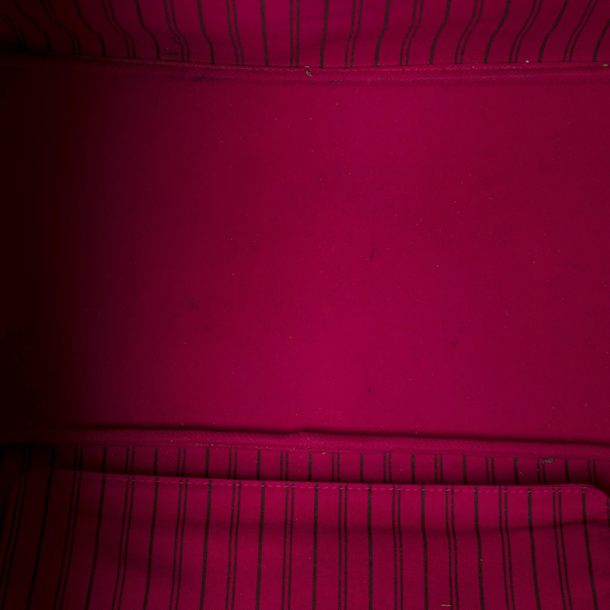 LV Neverfull GM Tote bag in monogram canvas customized 