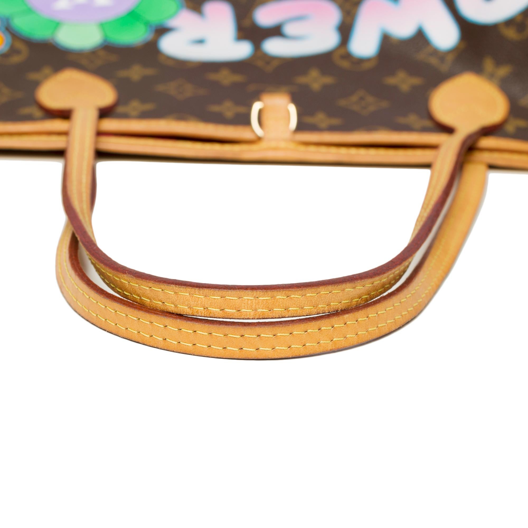 Women's LV Neverfull GM Tote bag in monogram canvas customized 