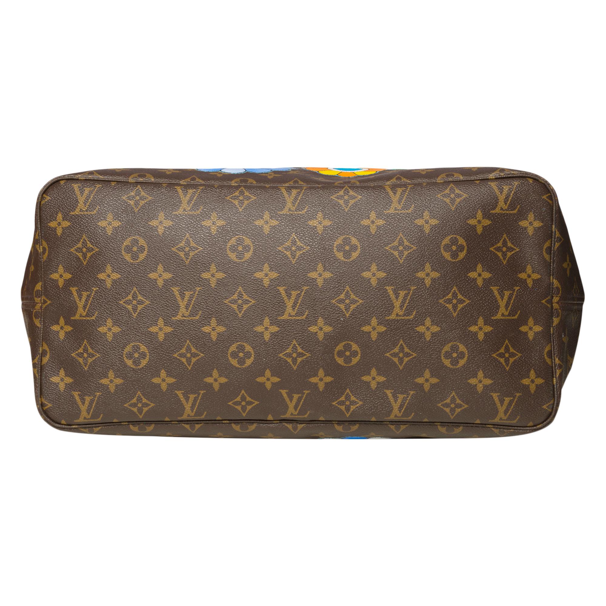 LV Neverfull GM Tote bag in monogram canvas customized 