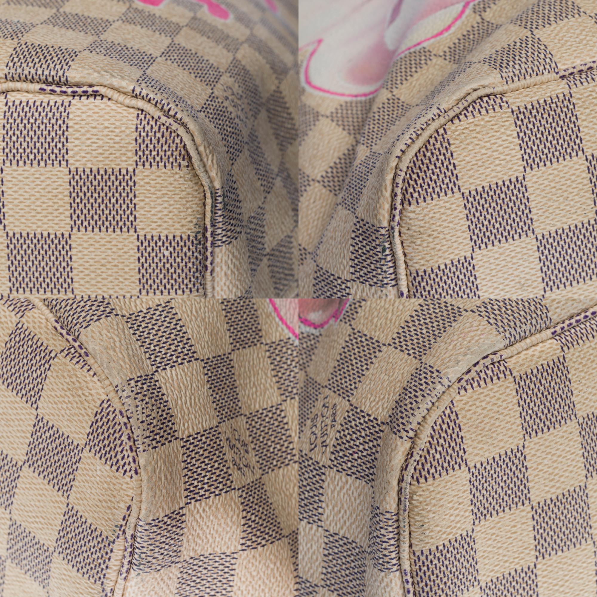 LV Neverfull MM Tote bag in monogram canvas customized 