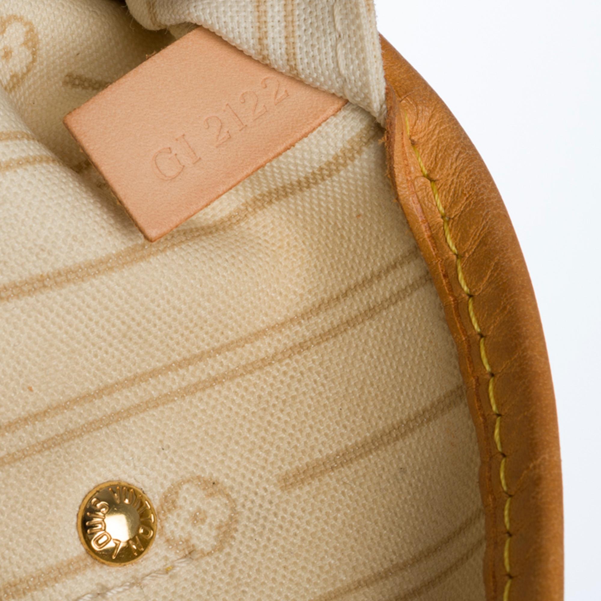 Beige LV Neverfull MM Tote bag in monogram canvas customized 
