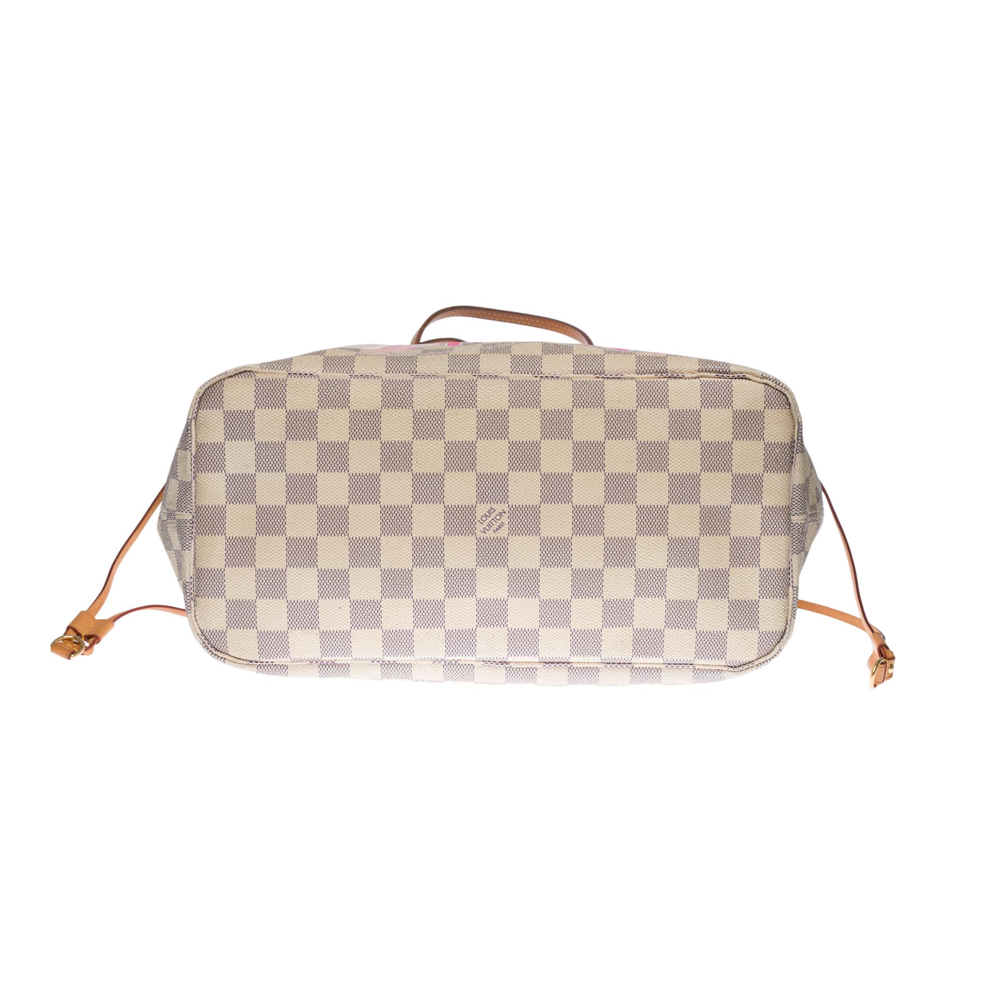 LV Neverfull MM Tote bag in monogram canvas customized 