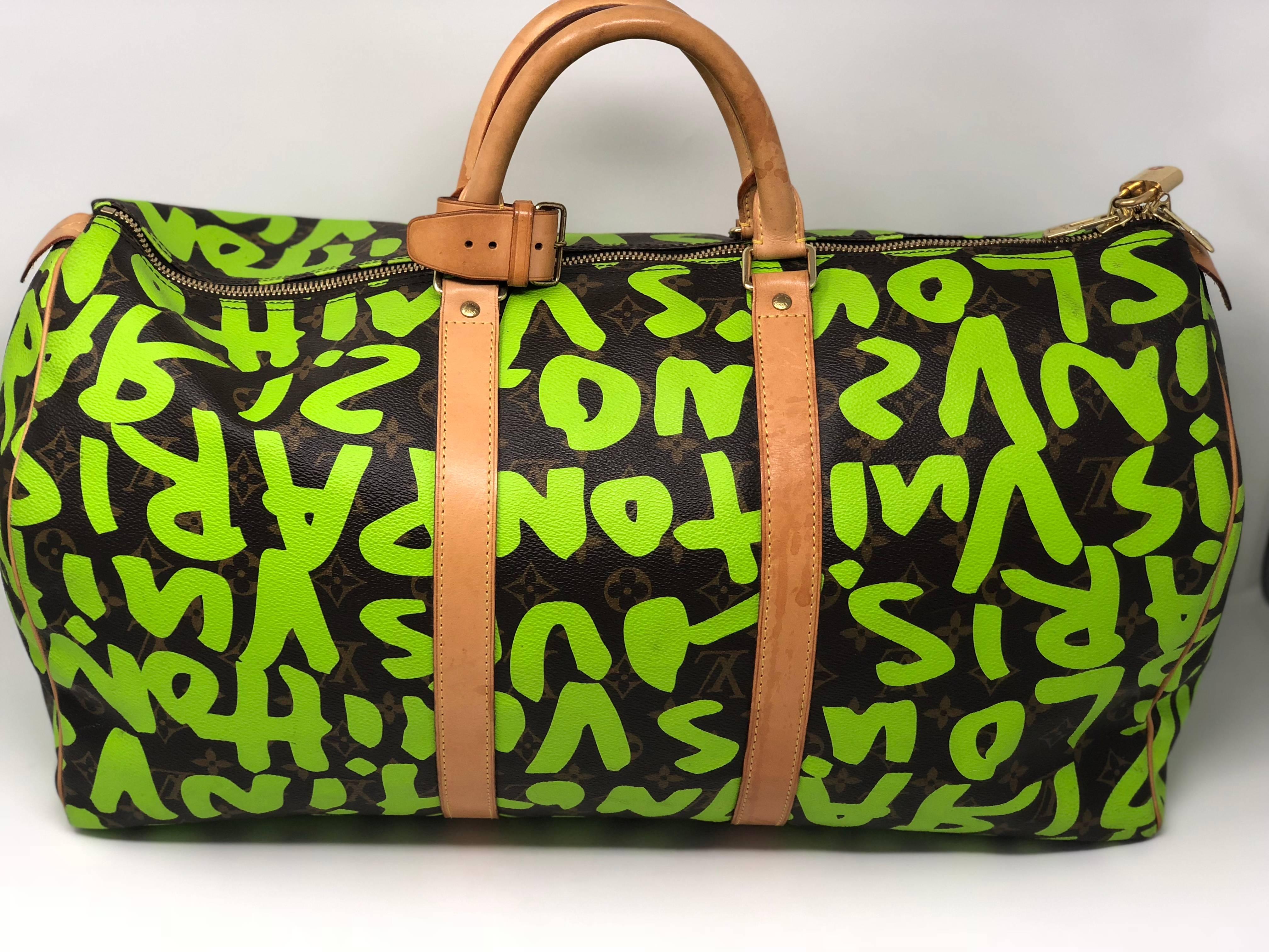 LV Stephen Sprouse Graffiti Keepall 50  In Good Condition In Athens, GA