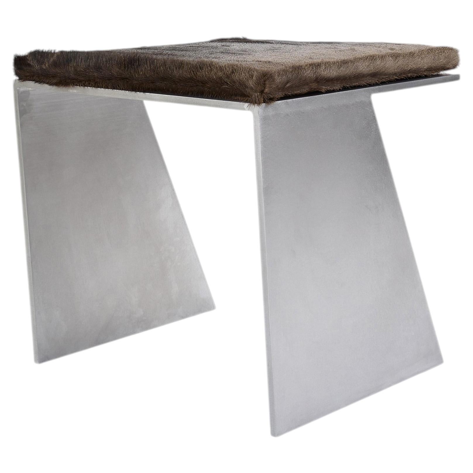 LV Stool in Aluminum by Pietro Franceschini
