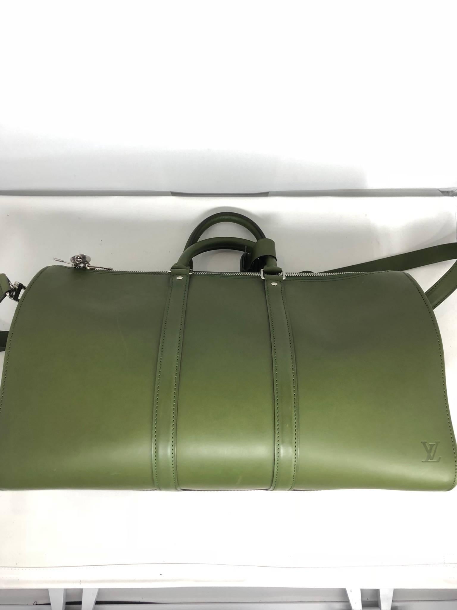 Keepall Bandouliere Bag Nomade Leather 45 at 1stDibs