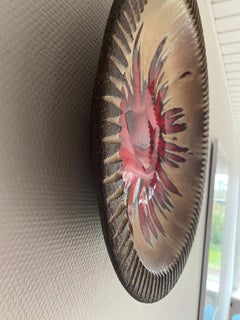 Ciotola in ceramica con smalto lavico di Løvemose Keramik - metà secolo