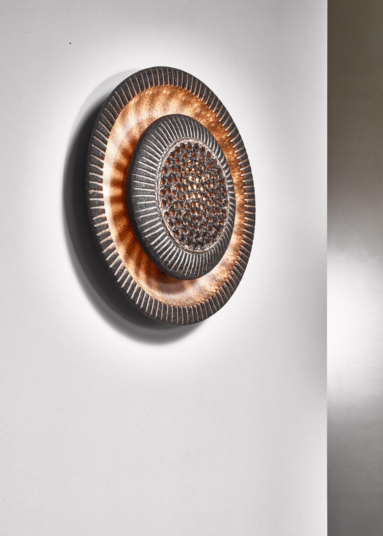 Scandinavian Modern Løvemose Keramik Wall Lamp, Denmark, 1960s