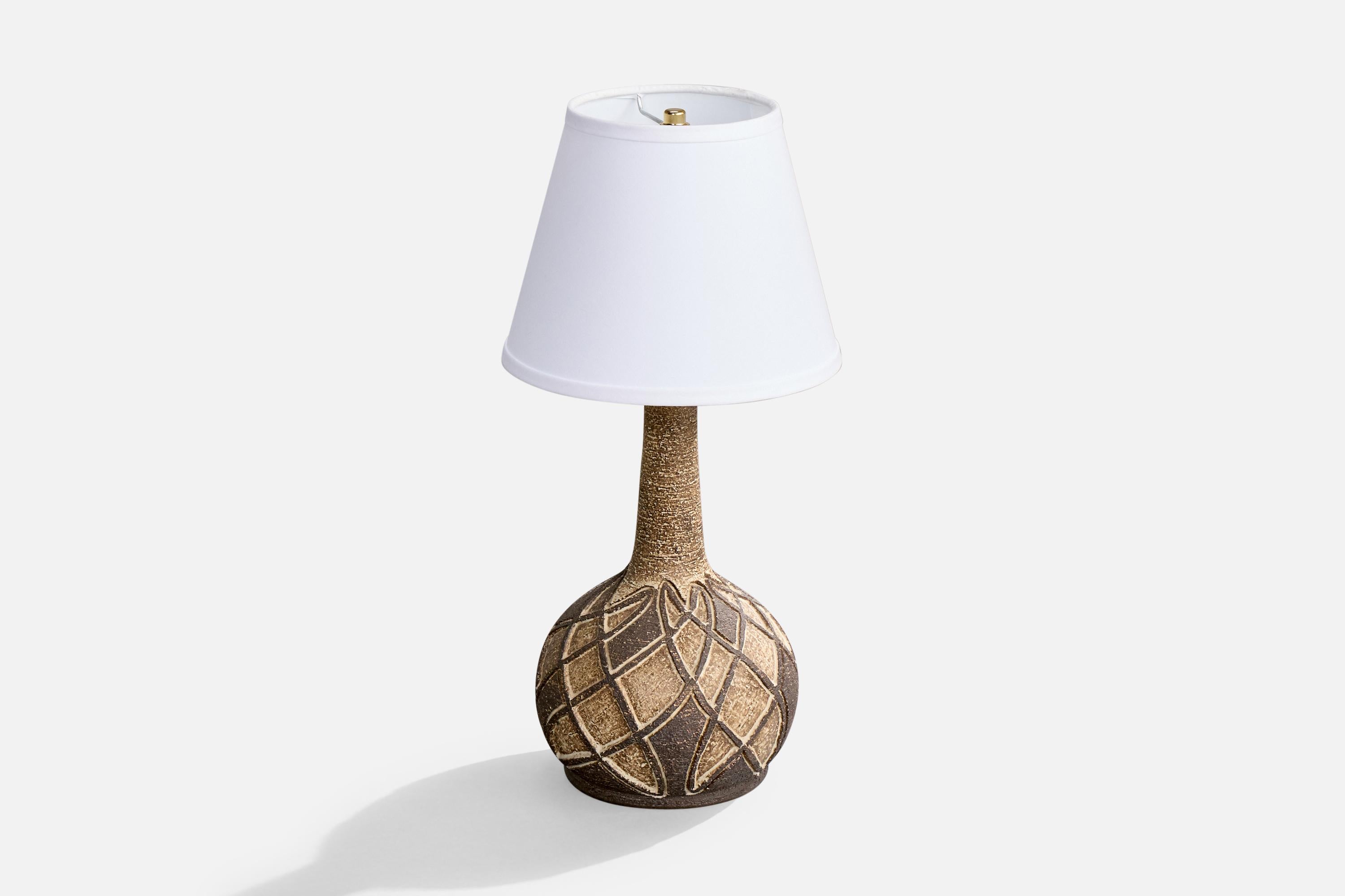 Mid-Century Modern Løvemose, lampe de table, grès, Danemark, années 1960 en vente
