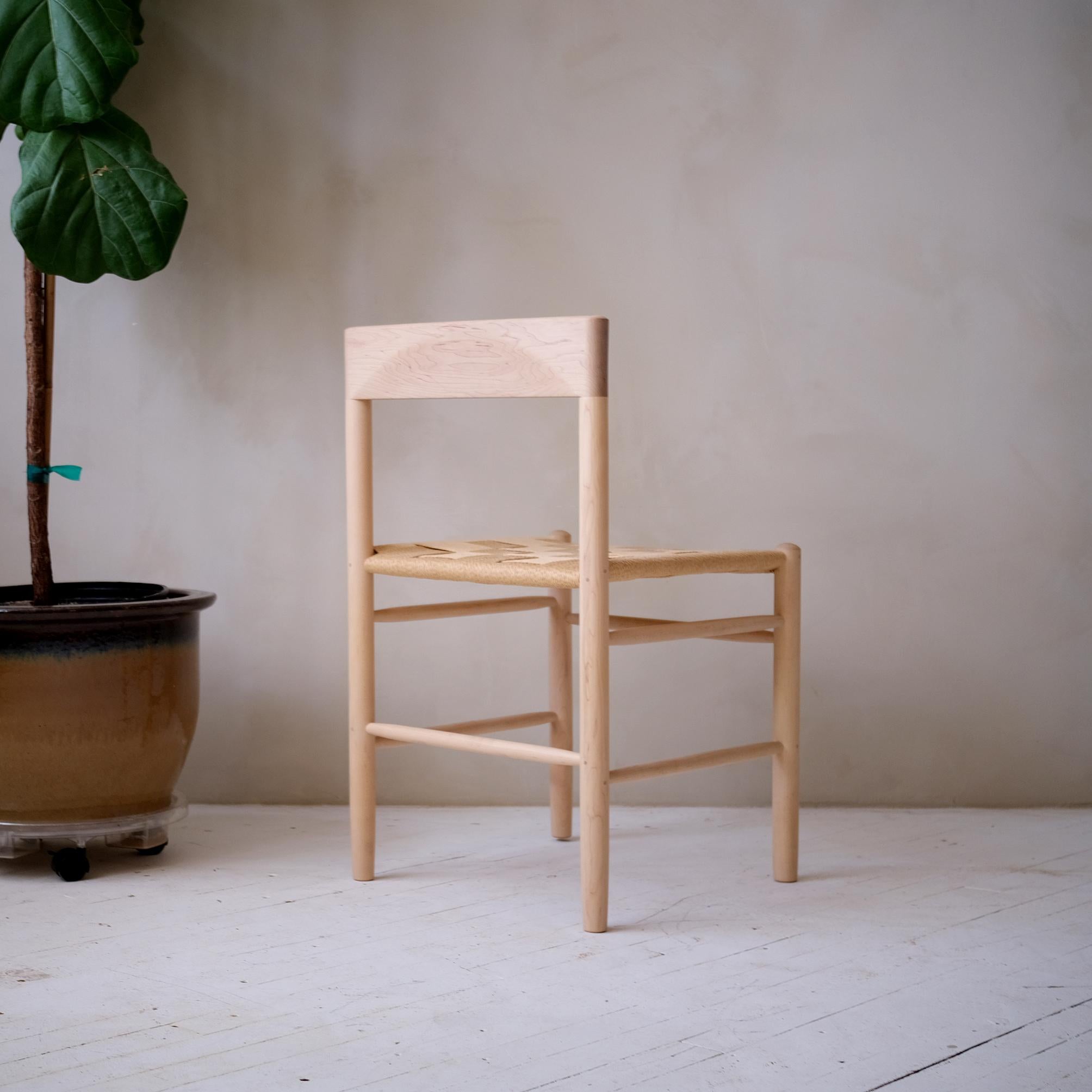 The LW chair draws on the shaker tradition of simplicity by finding subtle ways to prioritize comfort and aesthetic through careful consideration of proportion. Our goal was to create a lightweight, sturdy chair with timeless design with satisfying