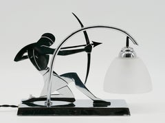 LW Paris, Art Deco Bowman Lamp, 1920