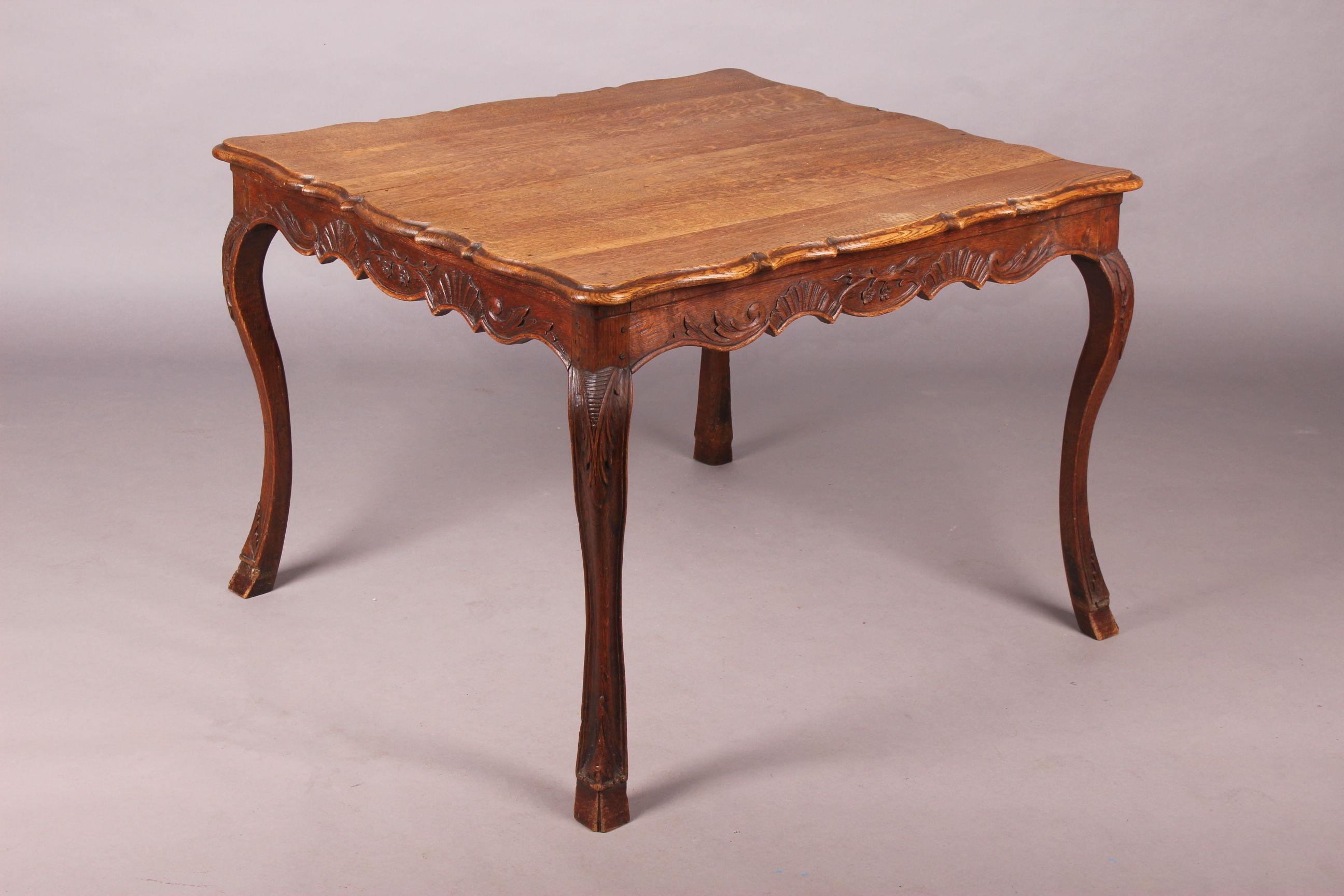 Wood Louis XIV Center Table