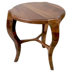 LXV Occasional Table, Handcrafted in Solid Wood with S-Curve Legs