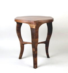 Lxv Occasional Table, Handcrafted in Walnut with S-Curve Legs, in Stock